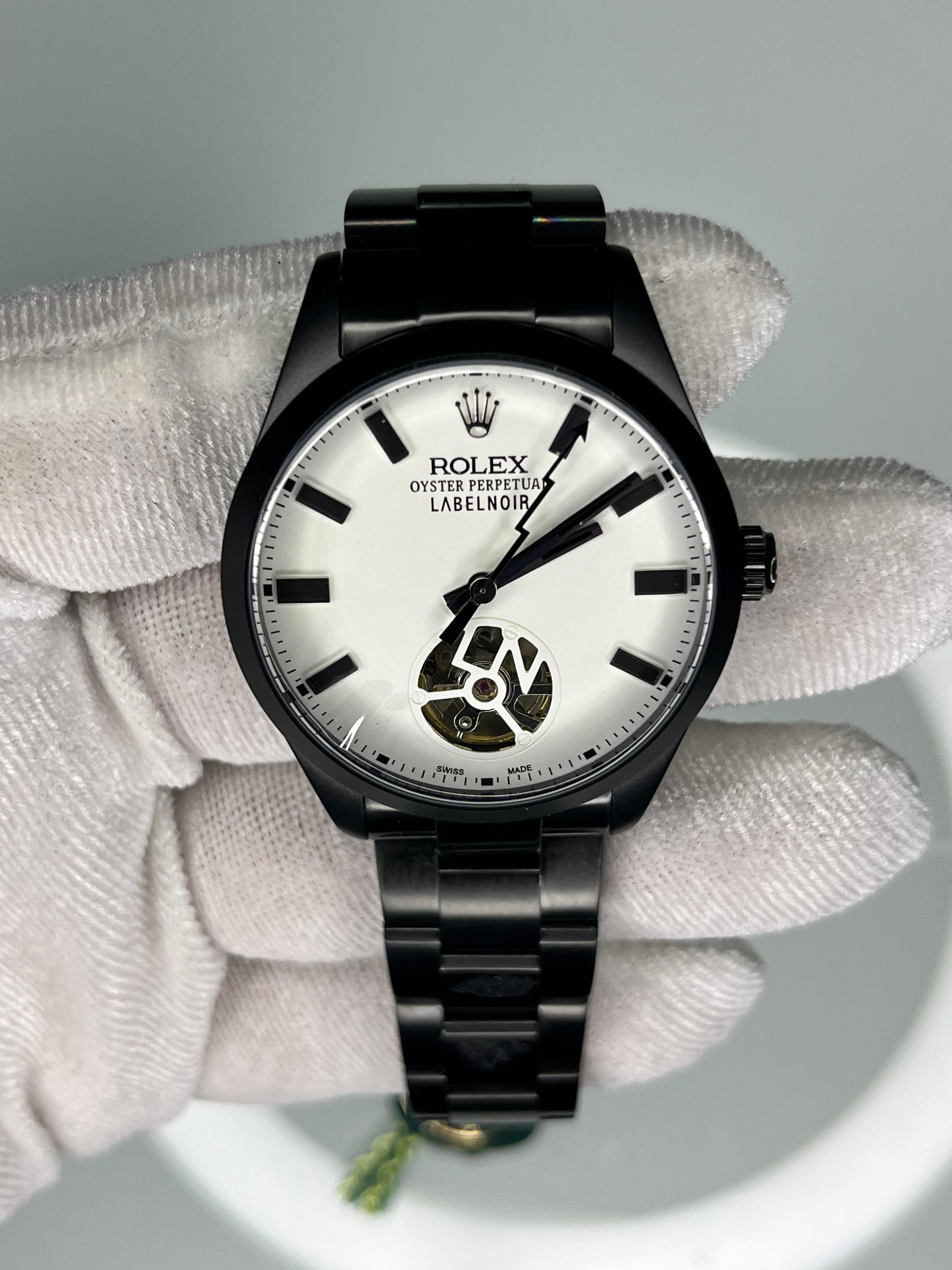 Rolex LABELNOIR Mat Siyah Erkek Kol Saati