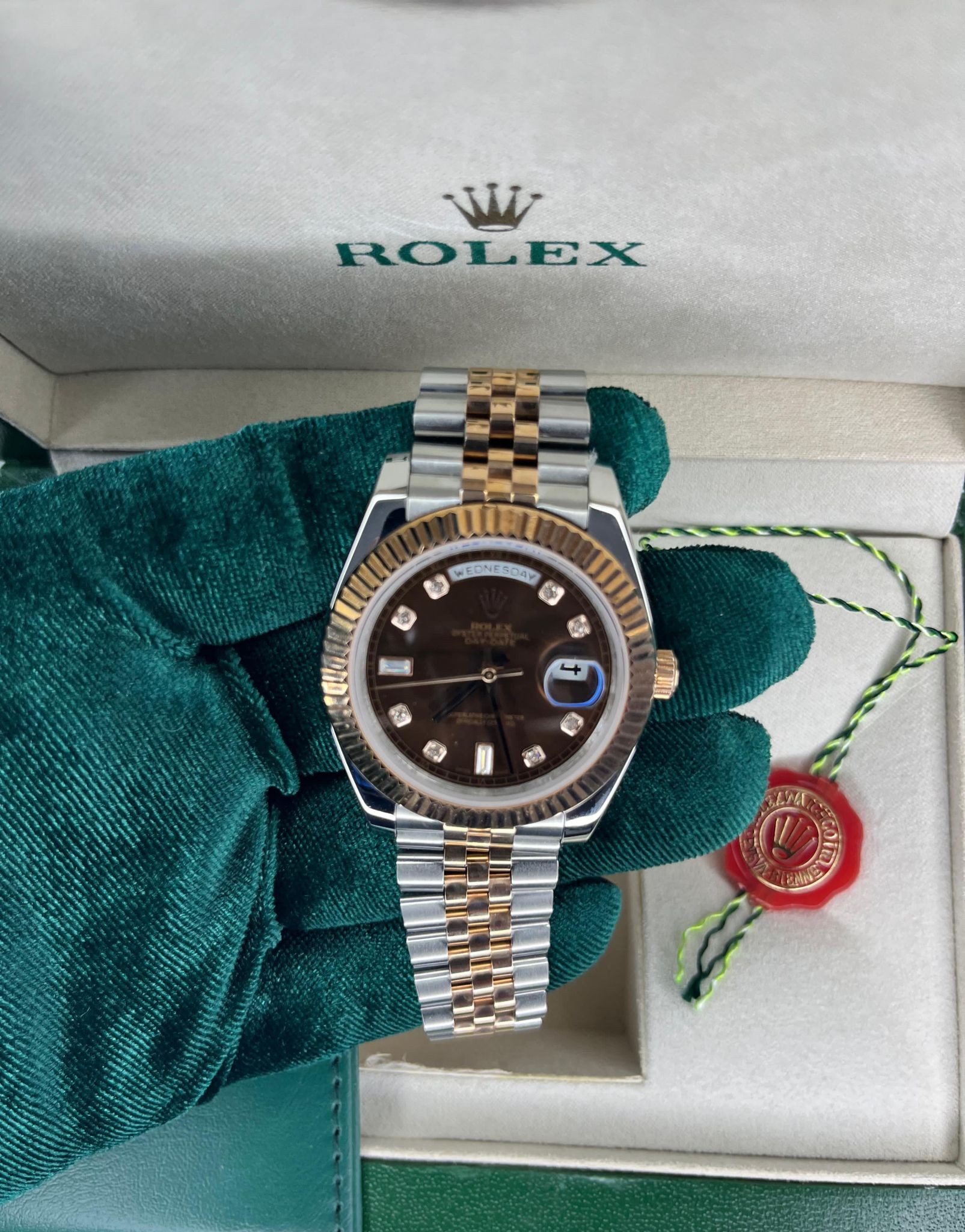 Rolex Day Date Silver&Roze Gold Erkek Kol Saati