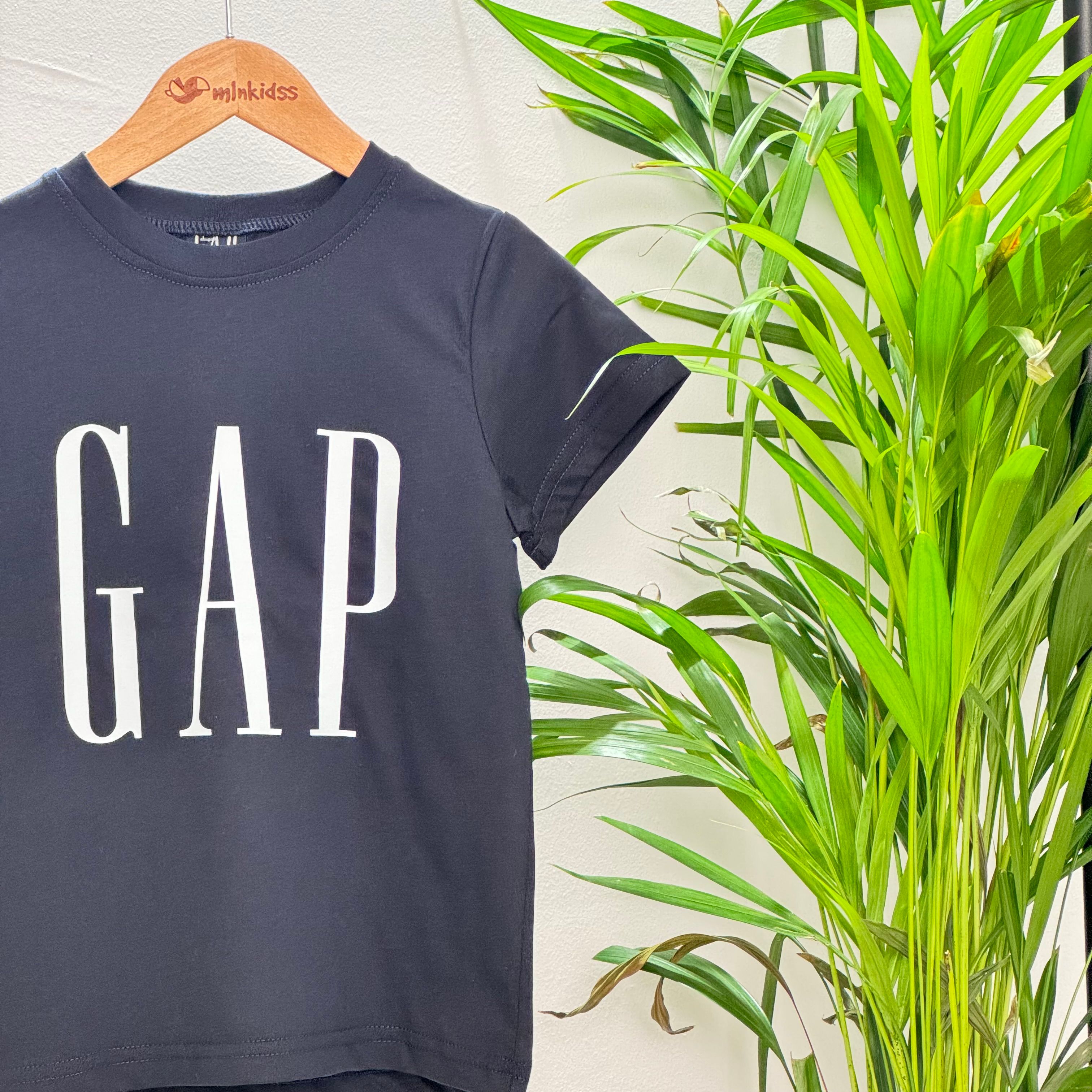 Lacivert Gap Baskılı Çocuk T-shirt