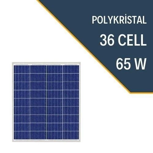 ECOSOL 65W POLYKRISTAL GÜNEŞ PANELİ