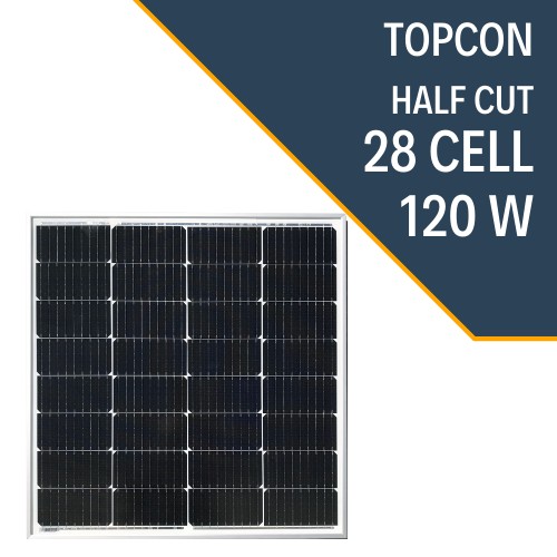 120W HALF CUT TOPCON GÜNEŞ PANELİ