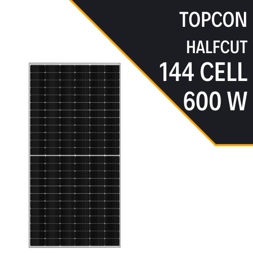 TOPCON 600W HALF CUT GÜNEŞ PANELİ