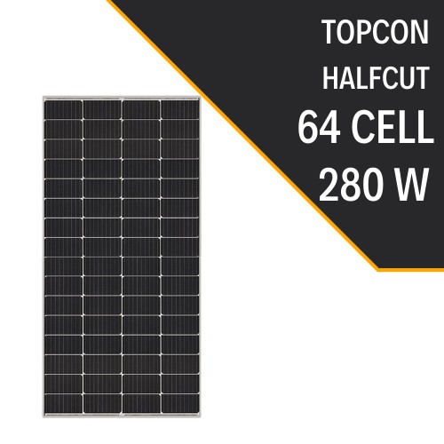 280W HALF CUT TOPCON GÜNEŞ PANELİ