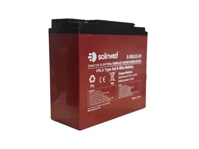 12V 24AH VRLA TYPE ELEKTRİKLİ BİSİKLET AKÜSÜ (PREMİUM)
