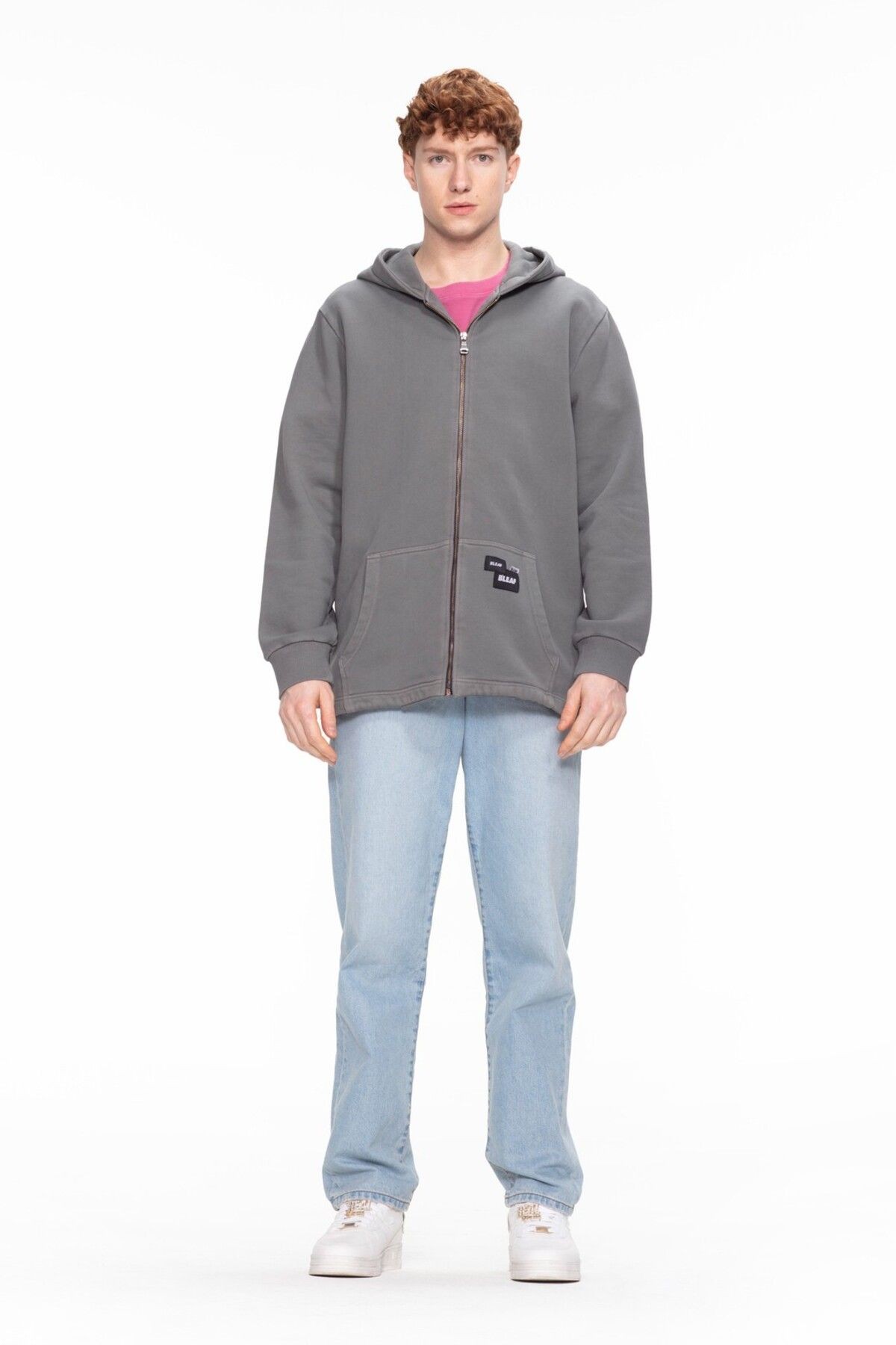 Hooded Zipper Closure Sweatshirt