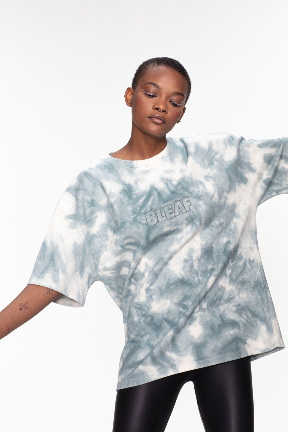 "Batik" Designed Oversize T-Shirt