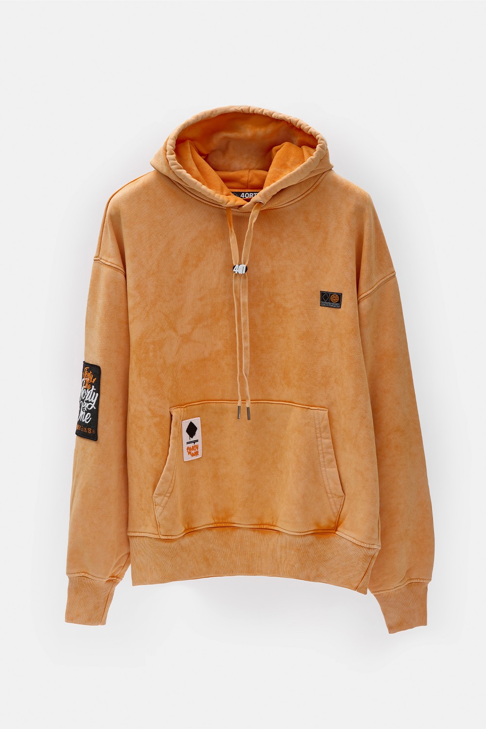 Yıkamalı Hoodie - 40by1 Edition - Turuncu