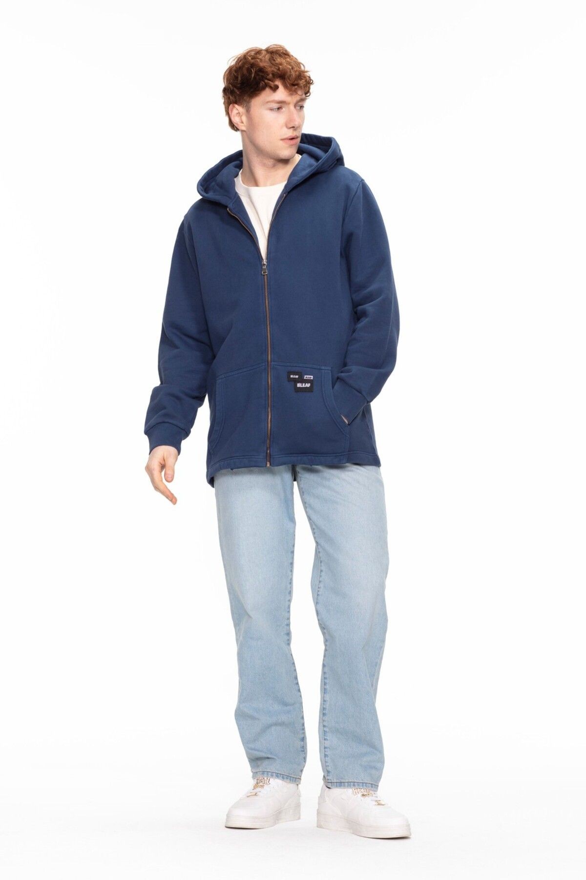 Hooded Zipper Closure Sweatshirt