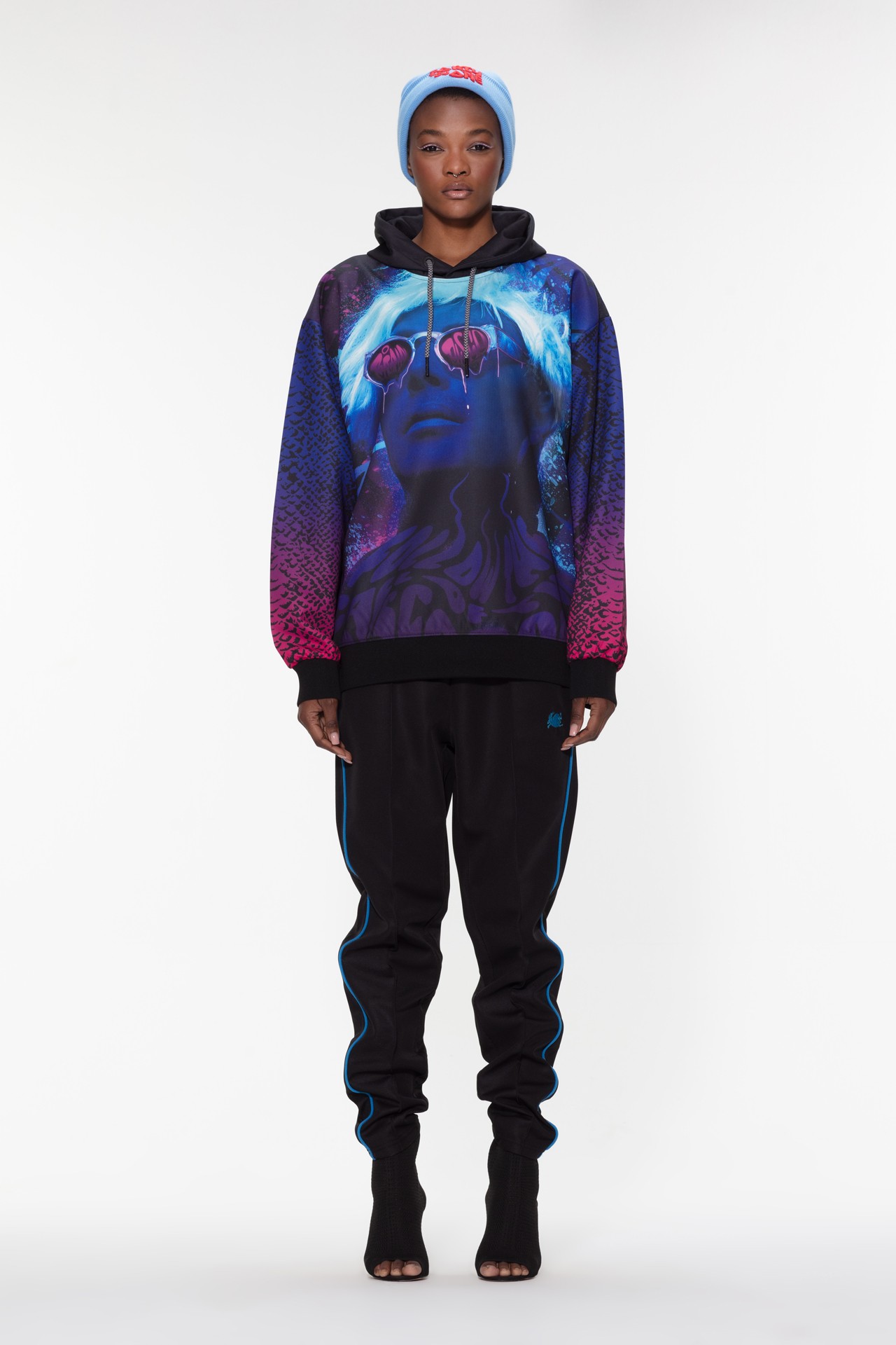  "Neon Vision" Hooded Sweatshirt