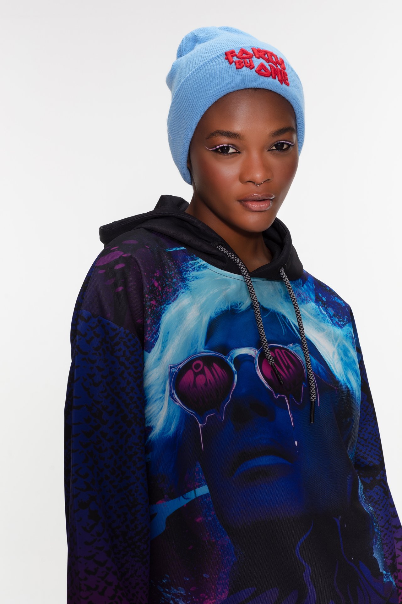  "Neon Vision" Hooded Sweatshirt