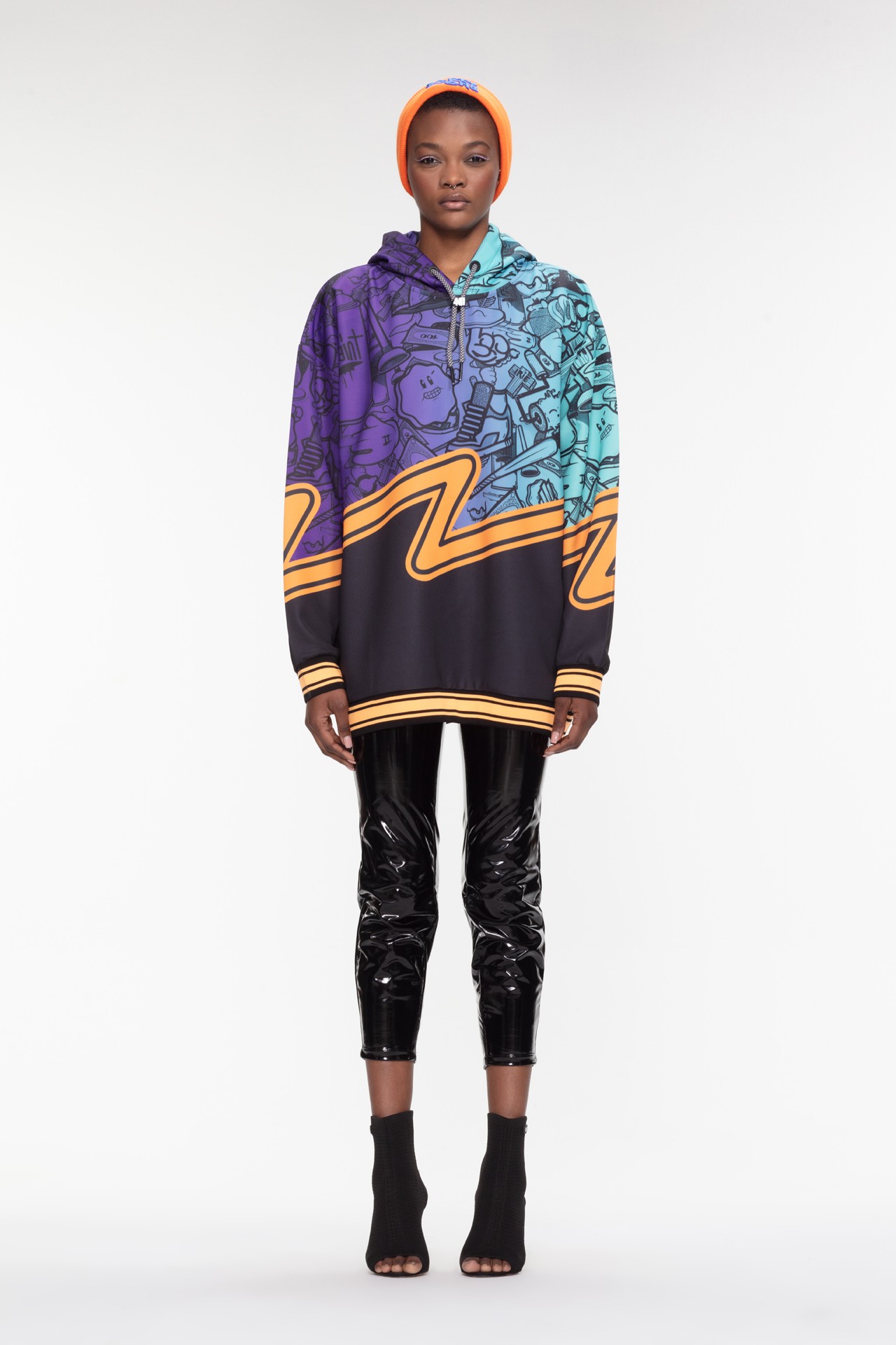 "Graffiti Splash" Hooded Sweatshirt