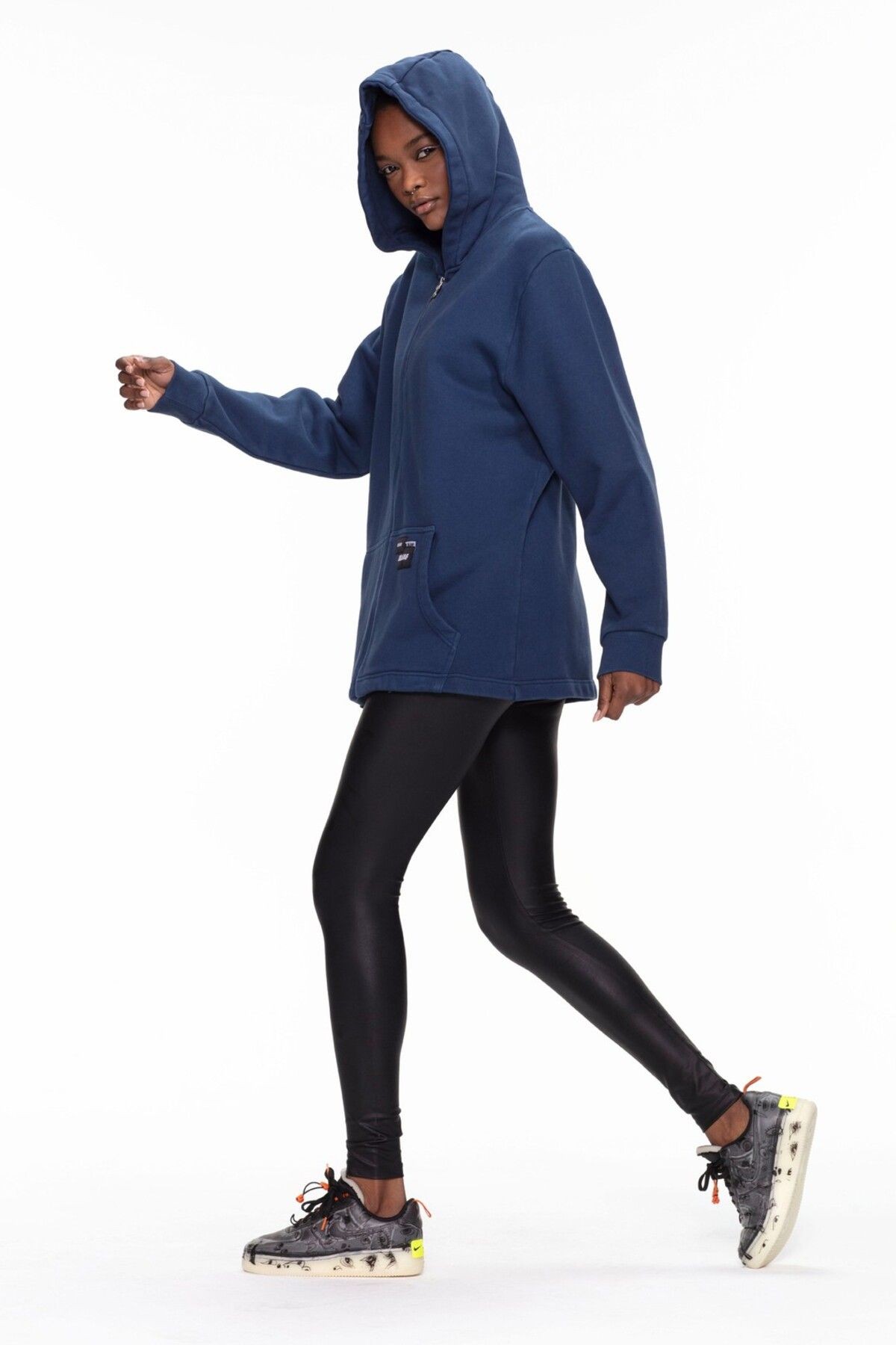 "Hooded Zipper Closure" Sweatshirt