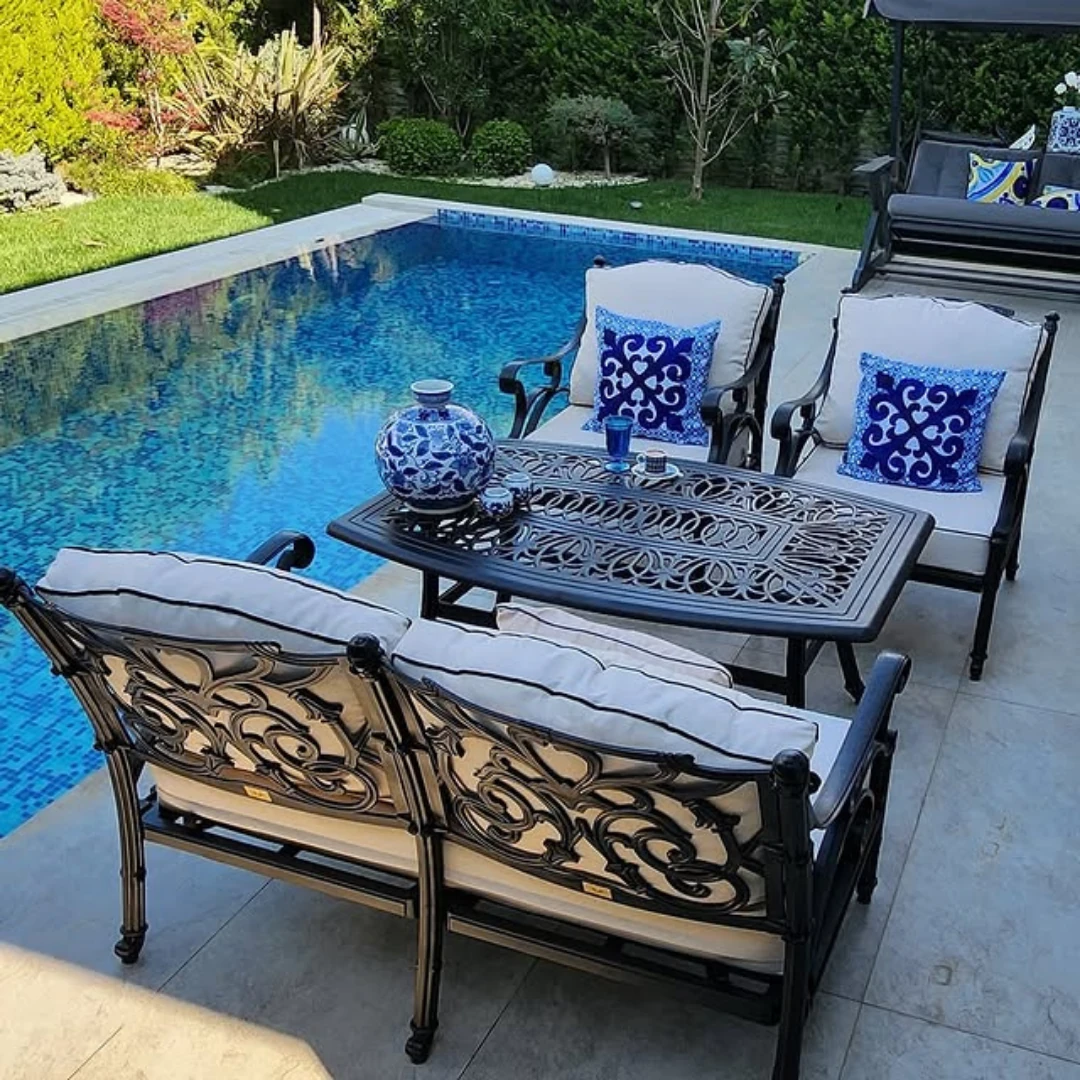 Bodrum Ferforje Görünümlü Balkon Takımı 