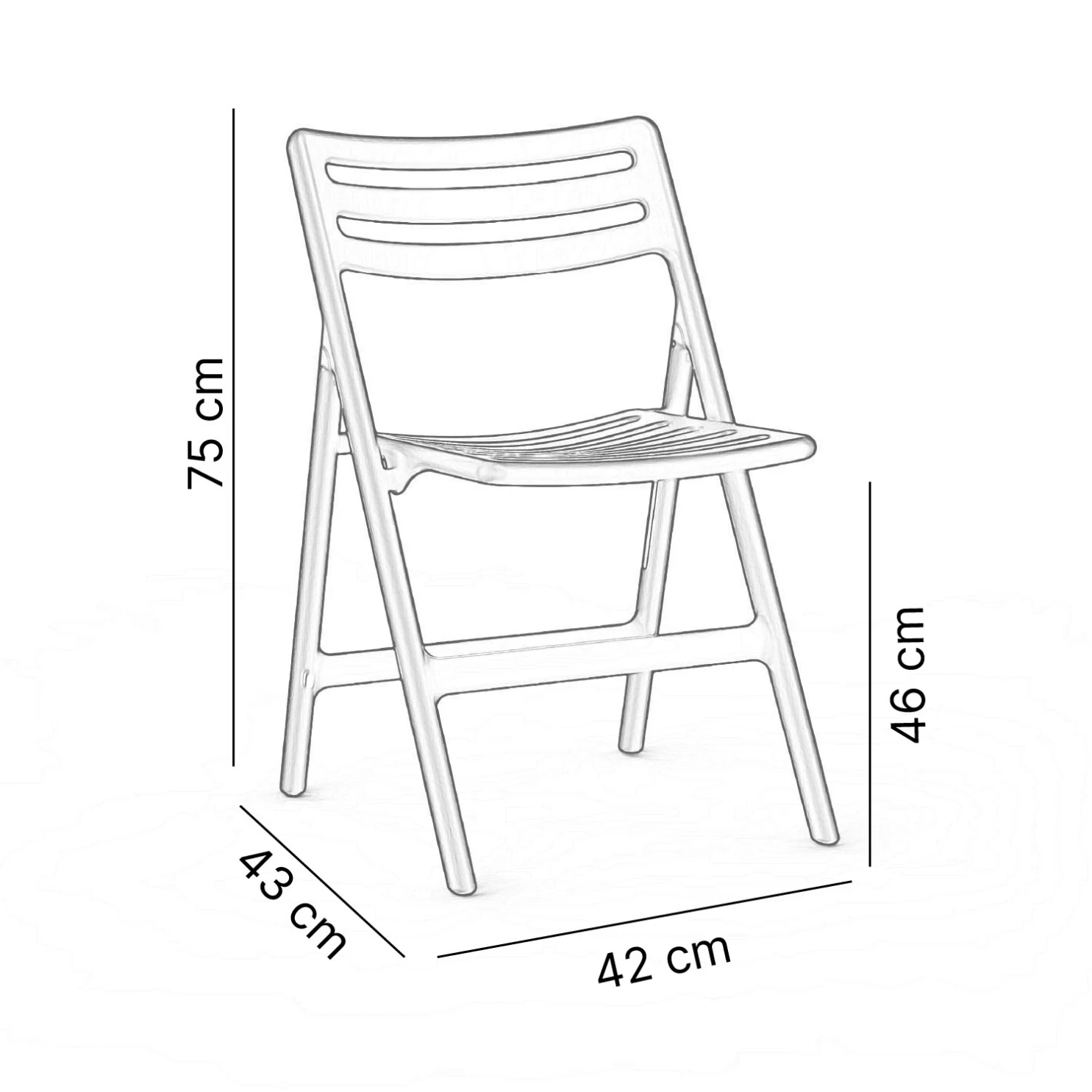 Katlanır Kırılmaz Plastik Sandalye