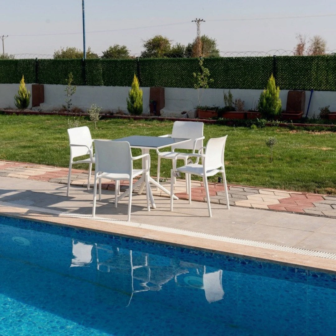 Heniver 6'lı Miami Balkon ve Bahçe Sandalyesi