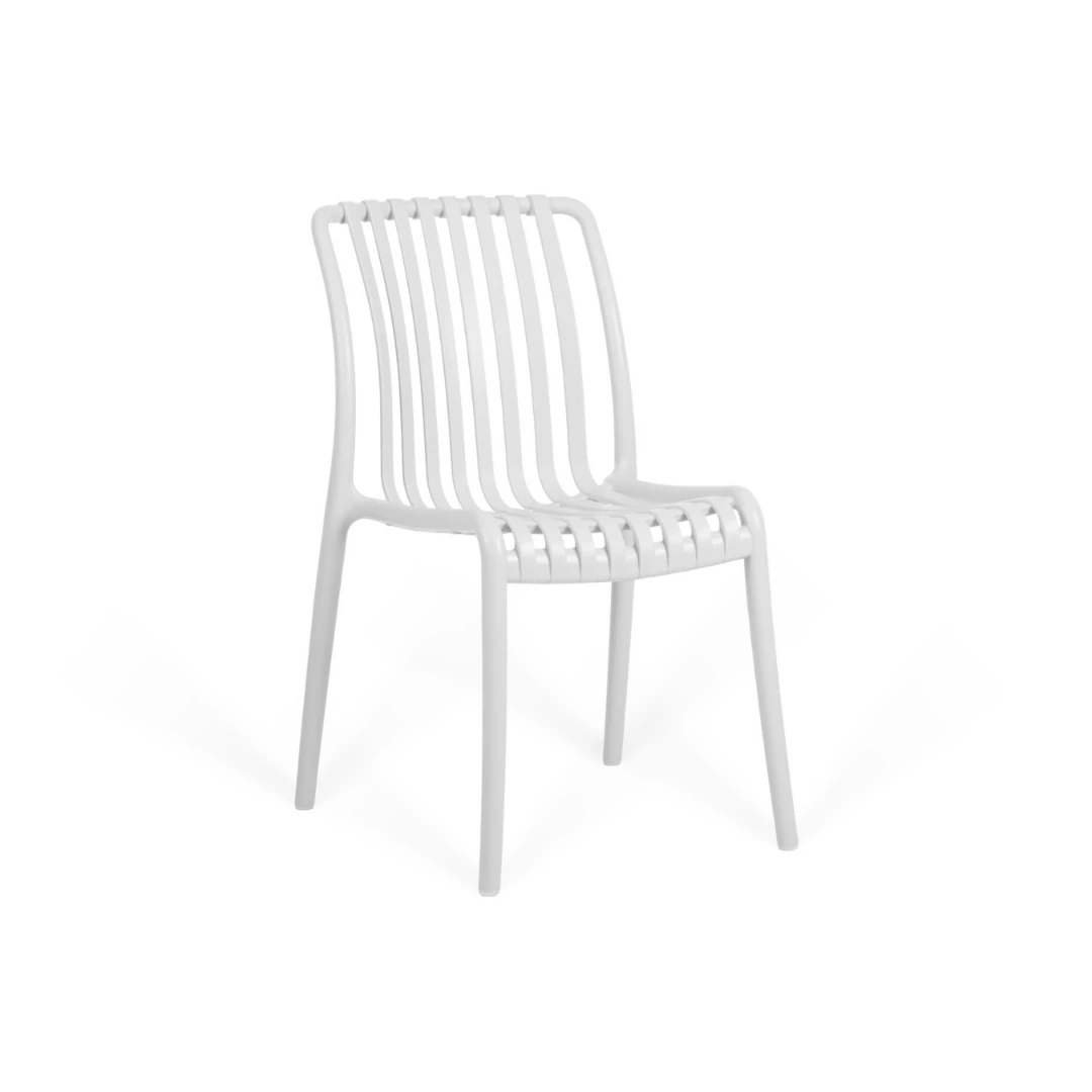 Paris Plastik Kafe Sandalyesi 2'li Set | İstiflenebilir Balkon ve