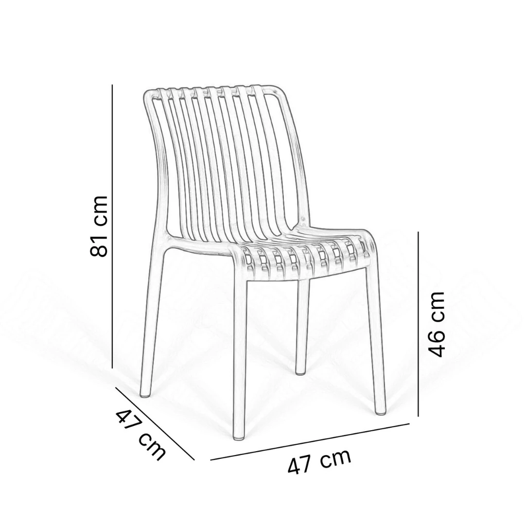 Kolsuz Paris Sandalye 2'li