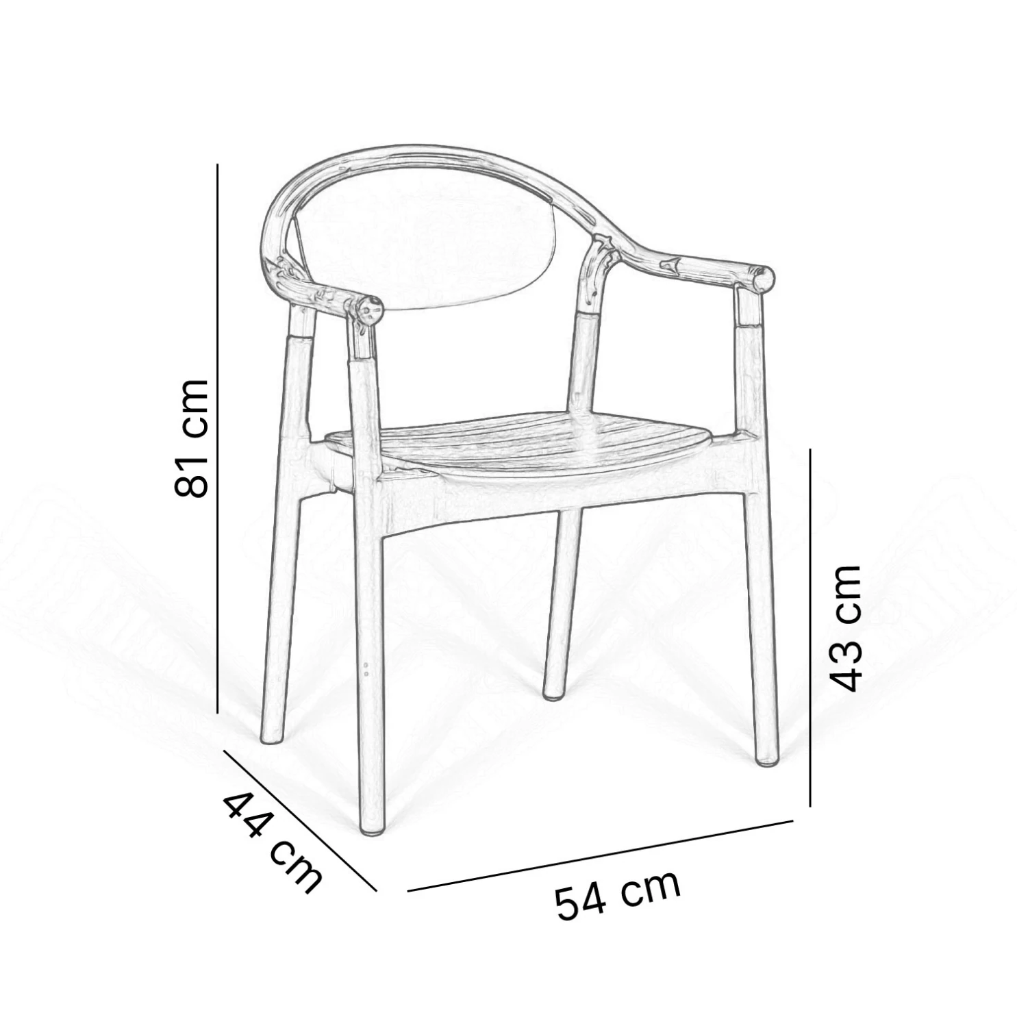 Tokyo 6'lı Lüks Kafe ve Balkon Sandalyesi