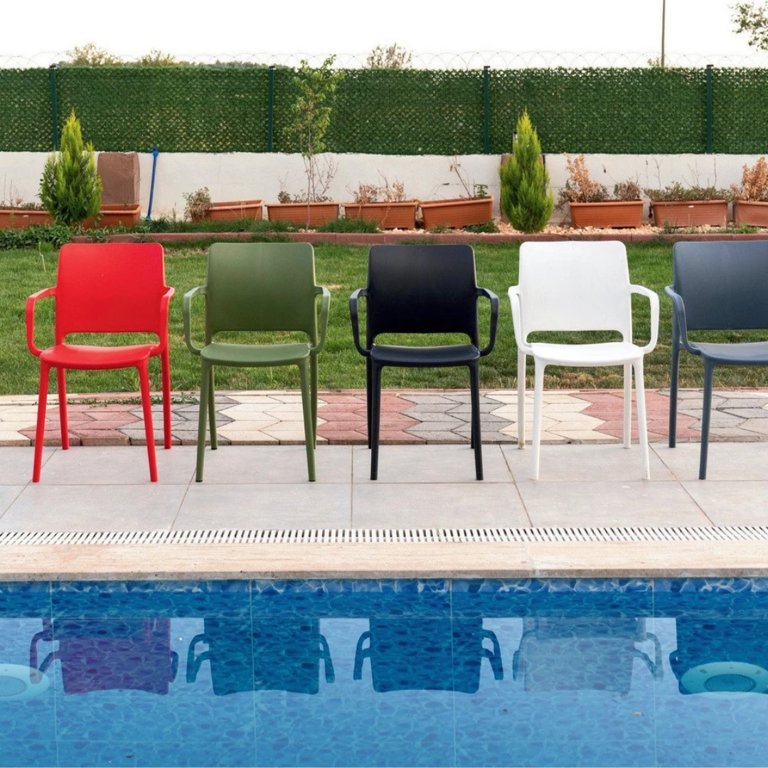 Heniver 6'lı Miami Balkon ve Bahçe Sandalyesi