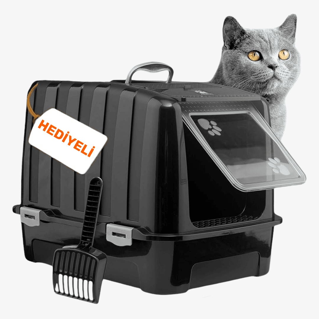 Comanchero Kapalı Kedi Tuvaleti Kürek Ve Filtre Hediyeli