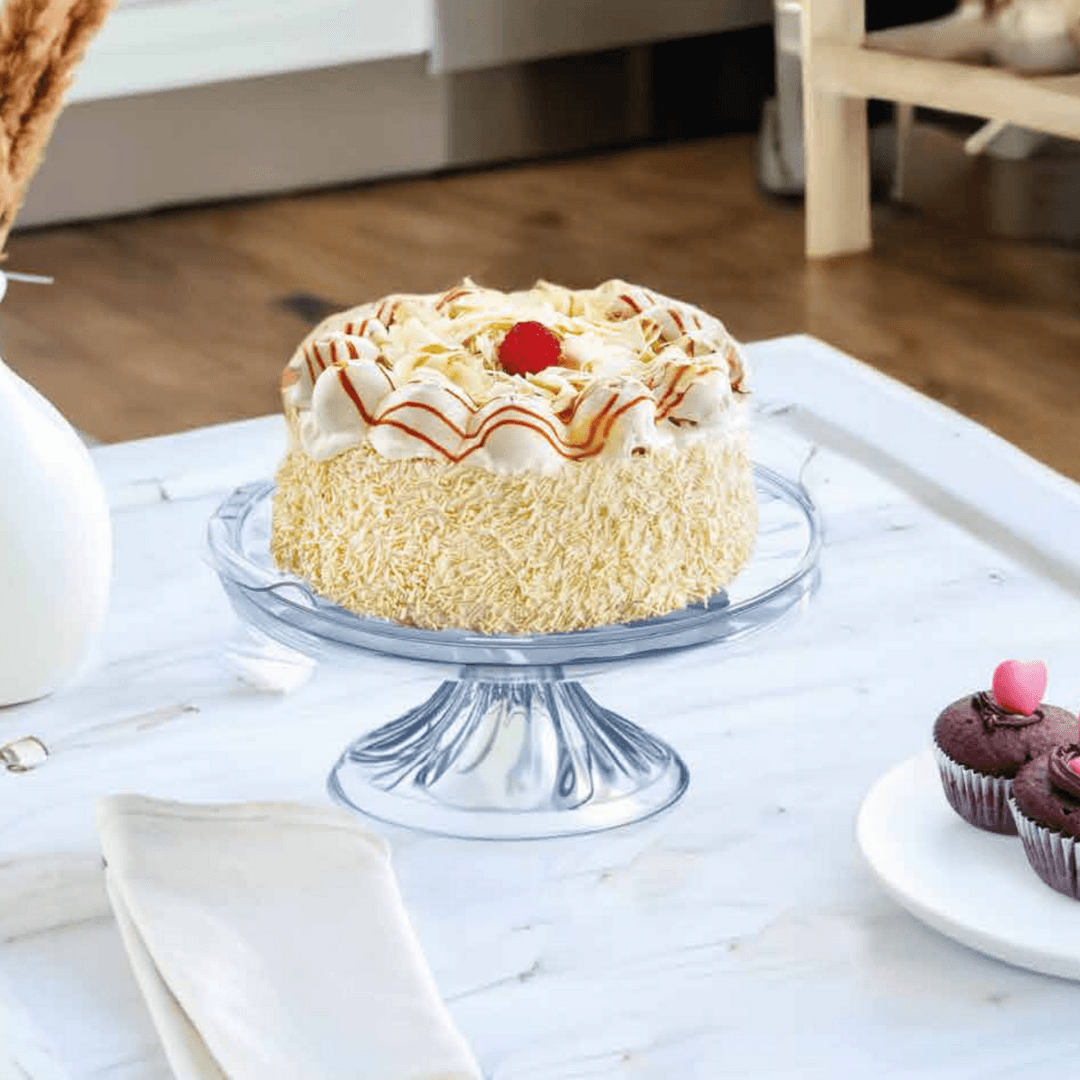  Kristal Ayaklı Kek ve Pasta Saklama Kabı & Standı