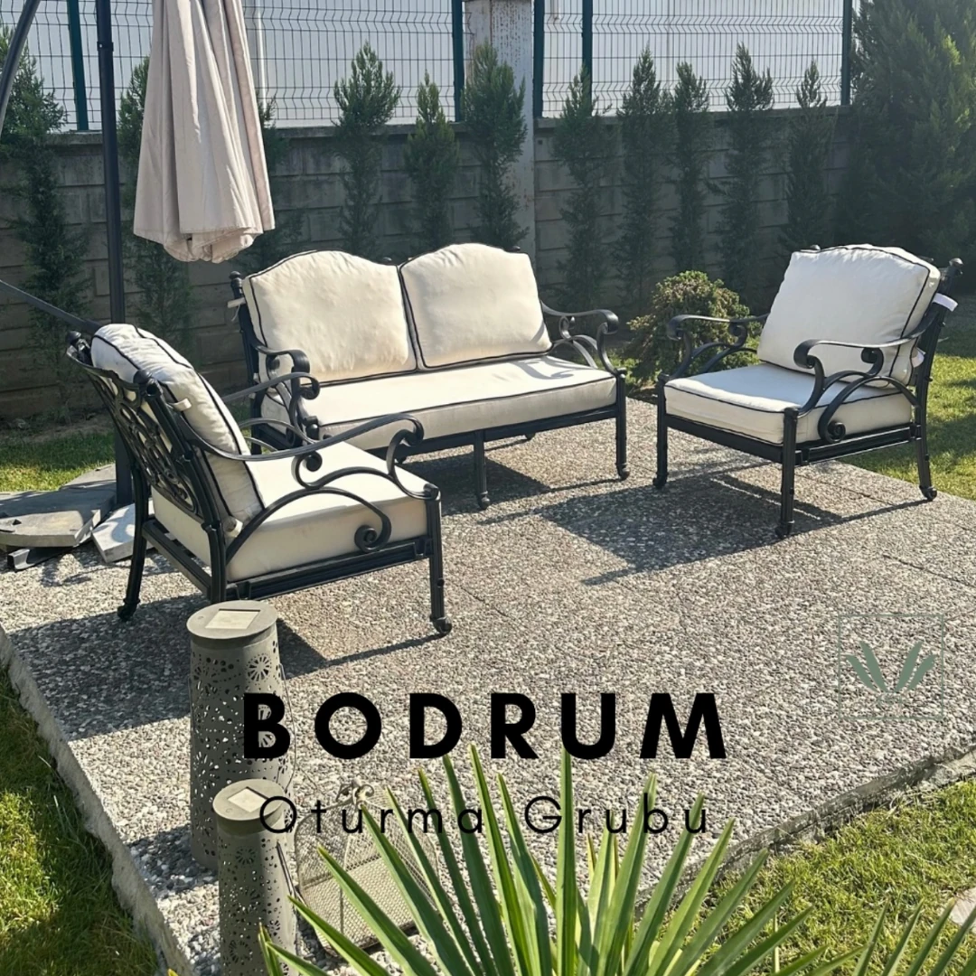 Bodrum Ferforje Görünümlü Balkon Takımı 