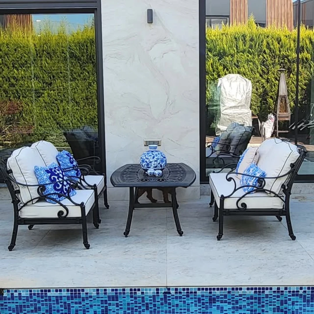 Bodrum Ferforje Görünümlü Balkon Takımı 