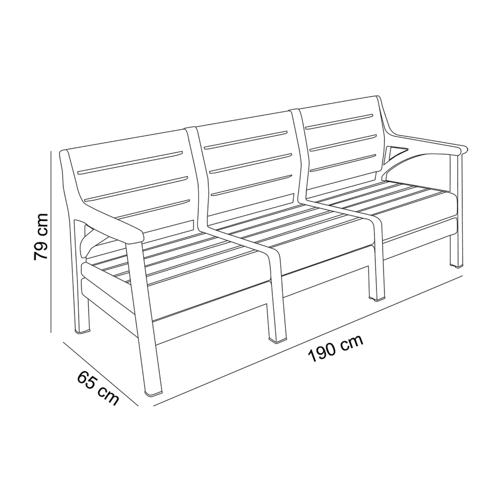 Holiday Hawaii 3'lü Balkon Takımı