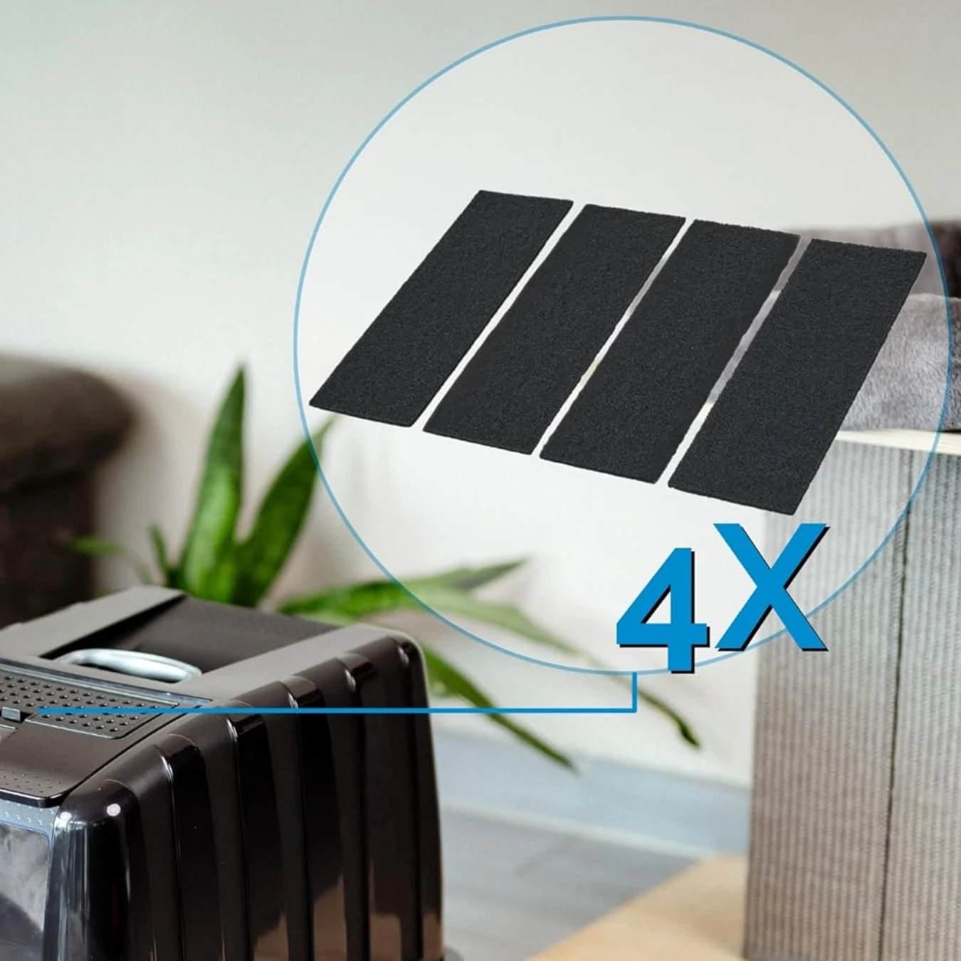 Kedi Tuvaleti Yedek Karbon Filtre 4’lü