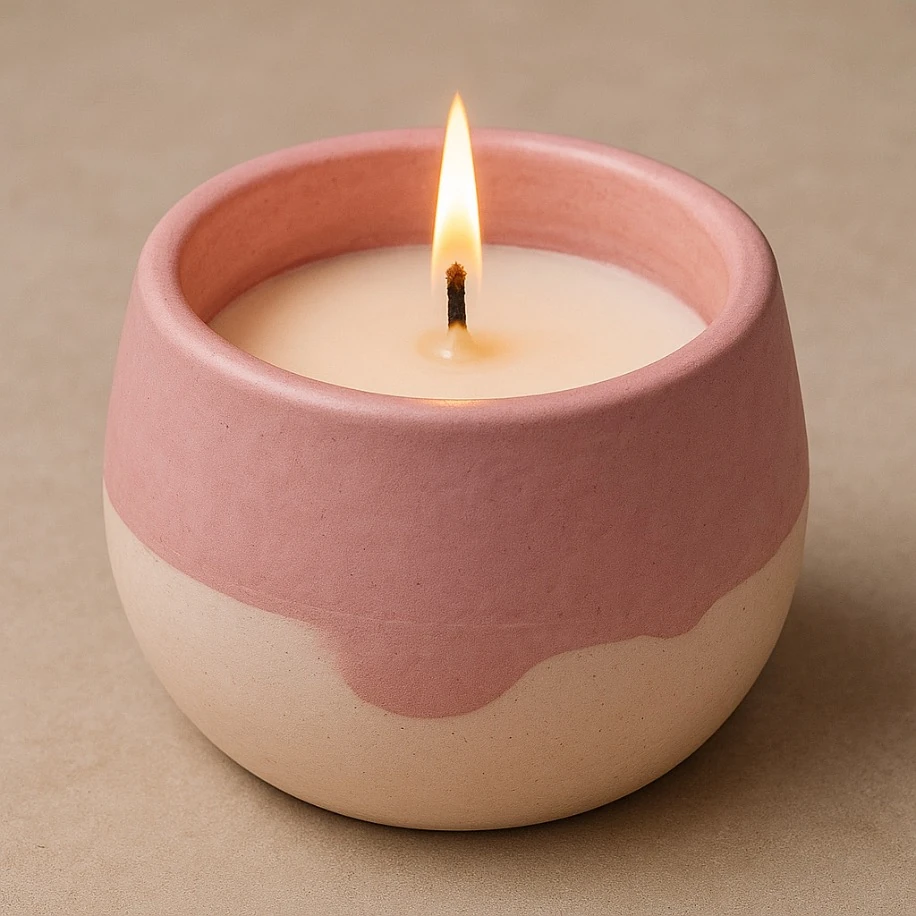 Pinky Bowl Candle