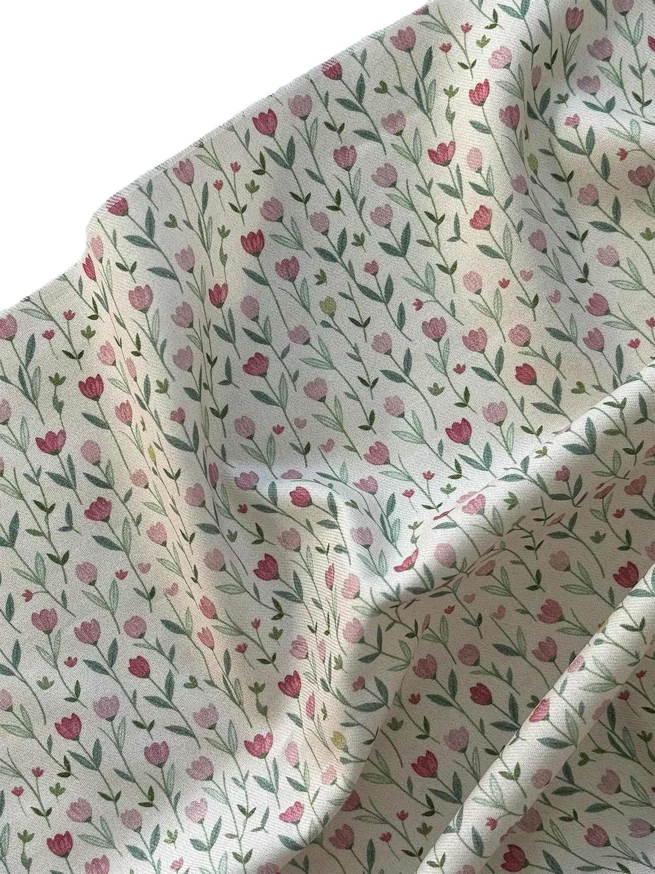 %100 Pamuk Flanel Pazen Kumaş Lale Desen 