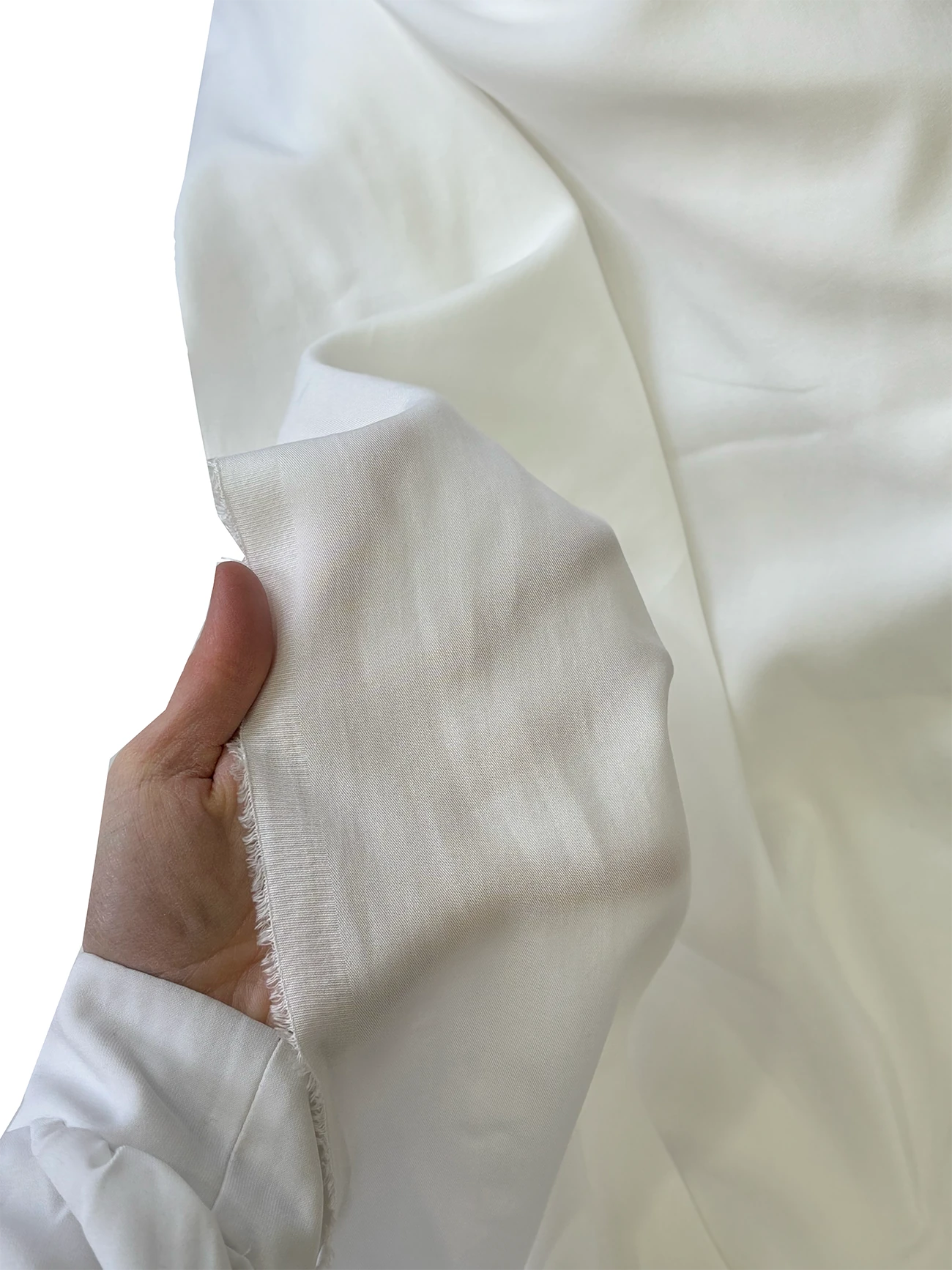 %100 Tencel Kumaş Ekru 