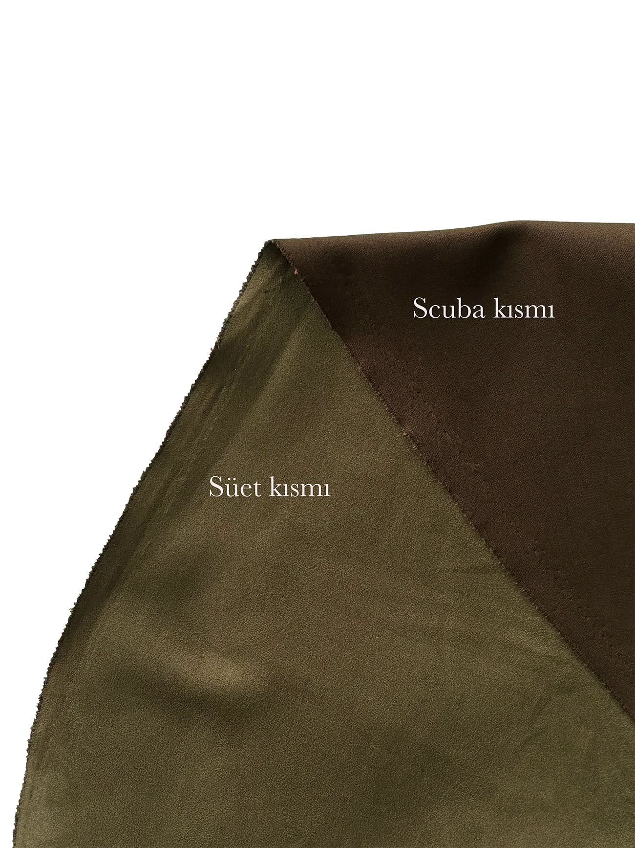 Scuba Süet Kumaş Yeni Haki 