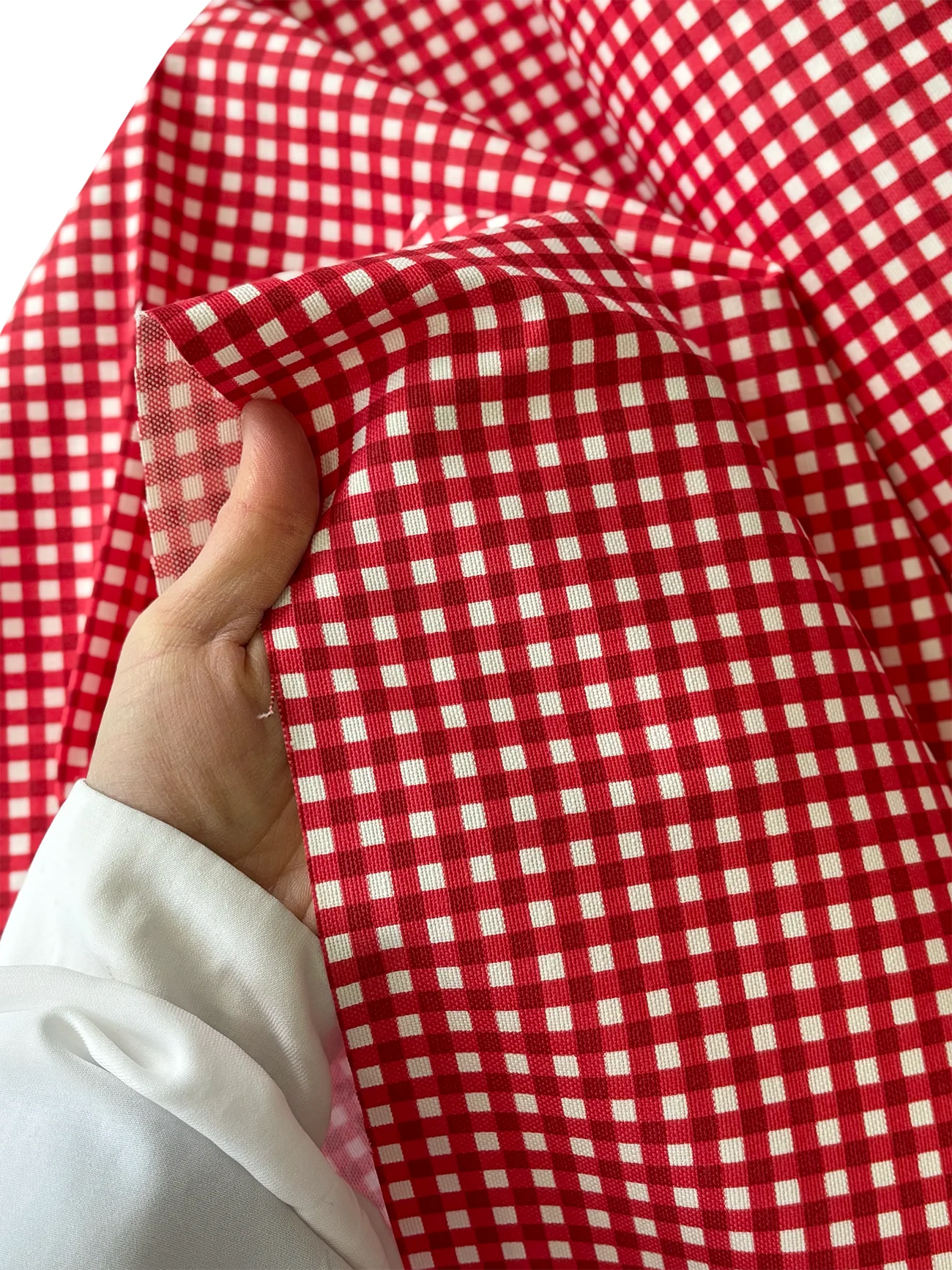 Duck Kumaş Pötikare Kırmızı