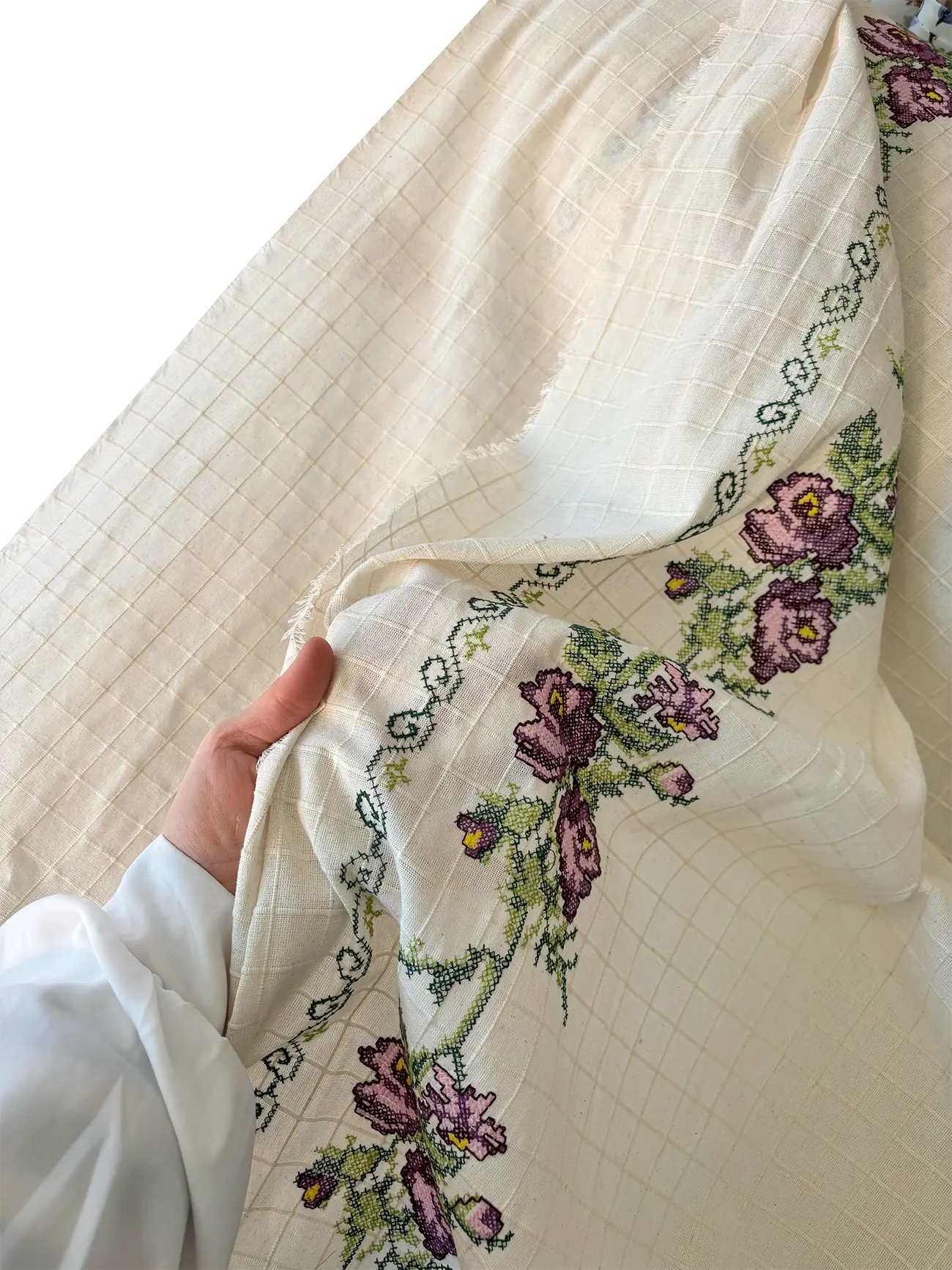 Kanaviçeli Monika Kumaş Serisi 