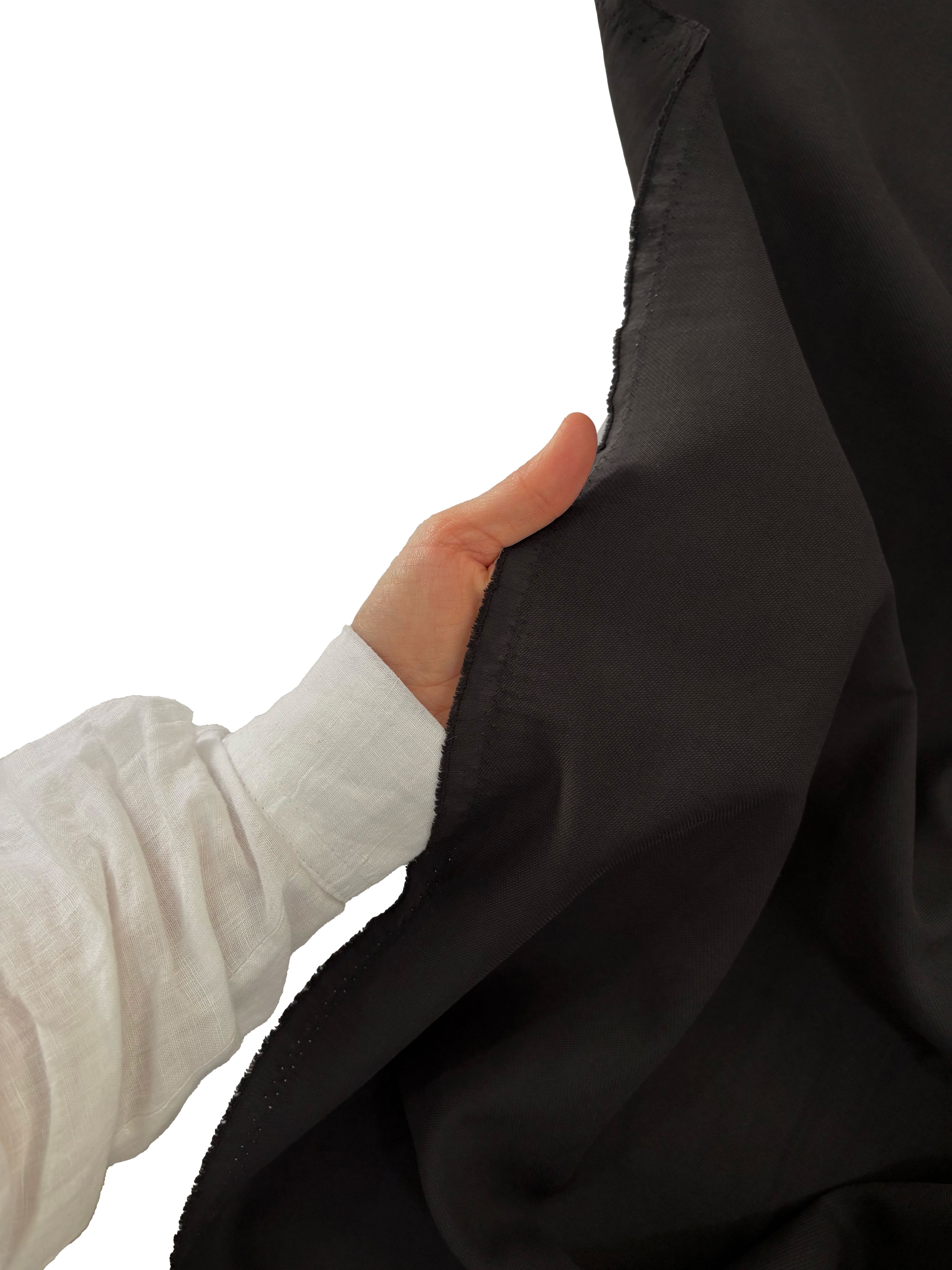 Fırsat Ürünü Tensel Polyester Kumaş Siyah