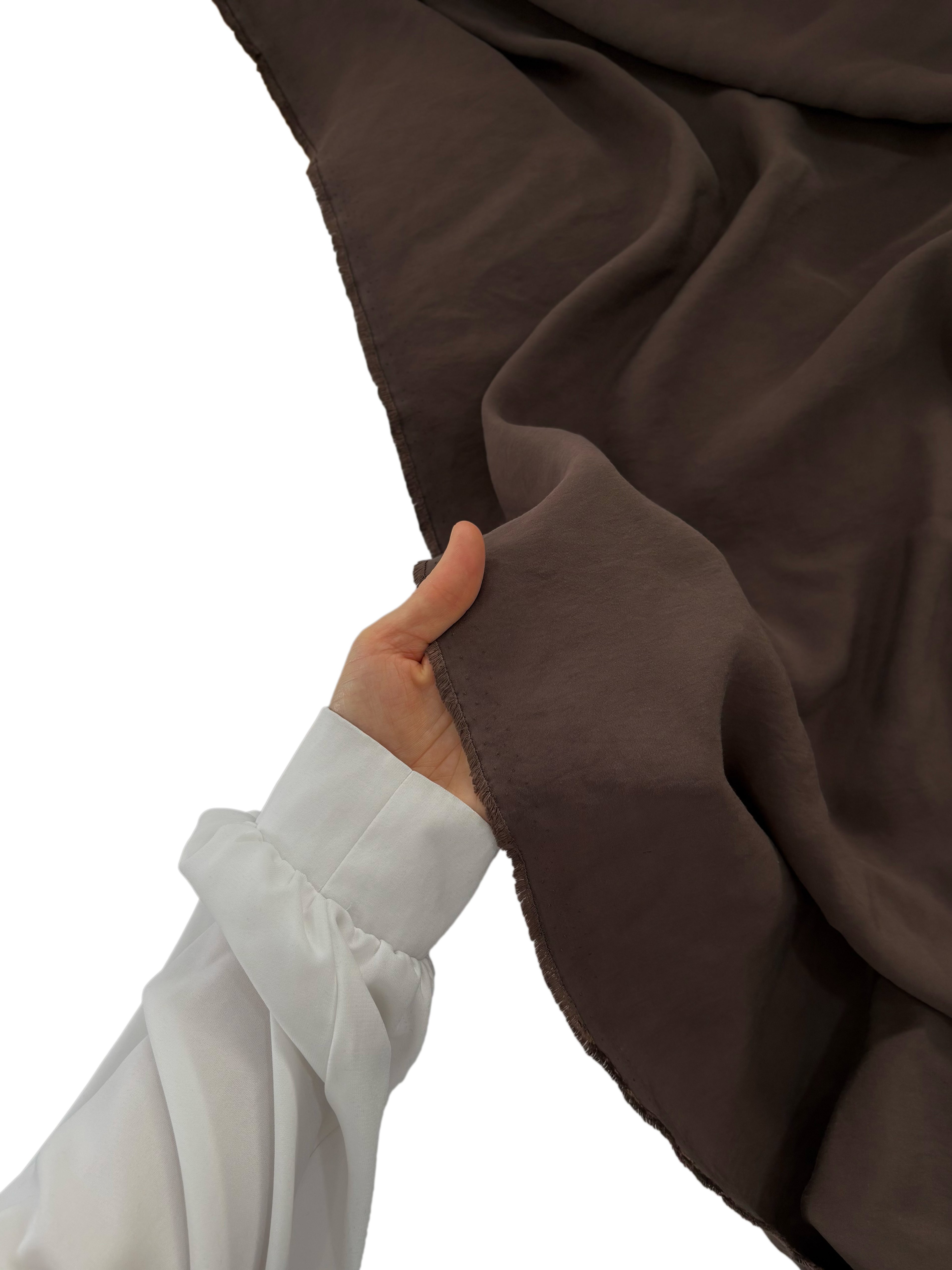 Modal-Polyester Kumaş Kahve
