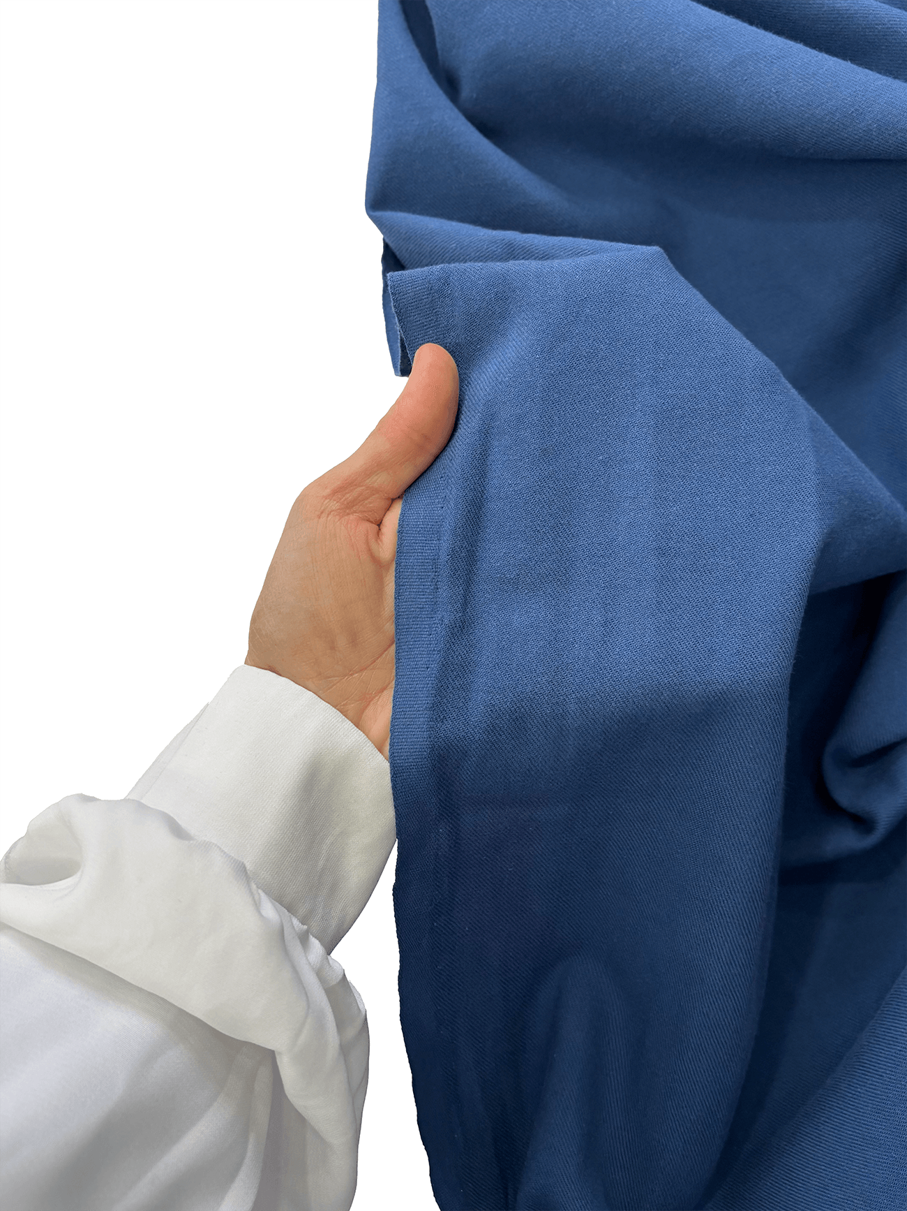 %100 Pamuk Flanel Pazen Kumaş  - İndigo