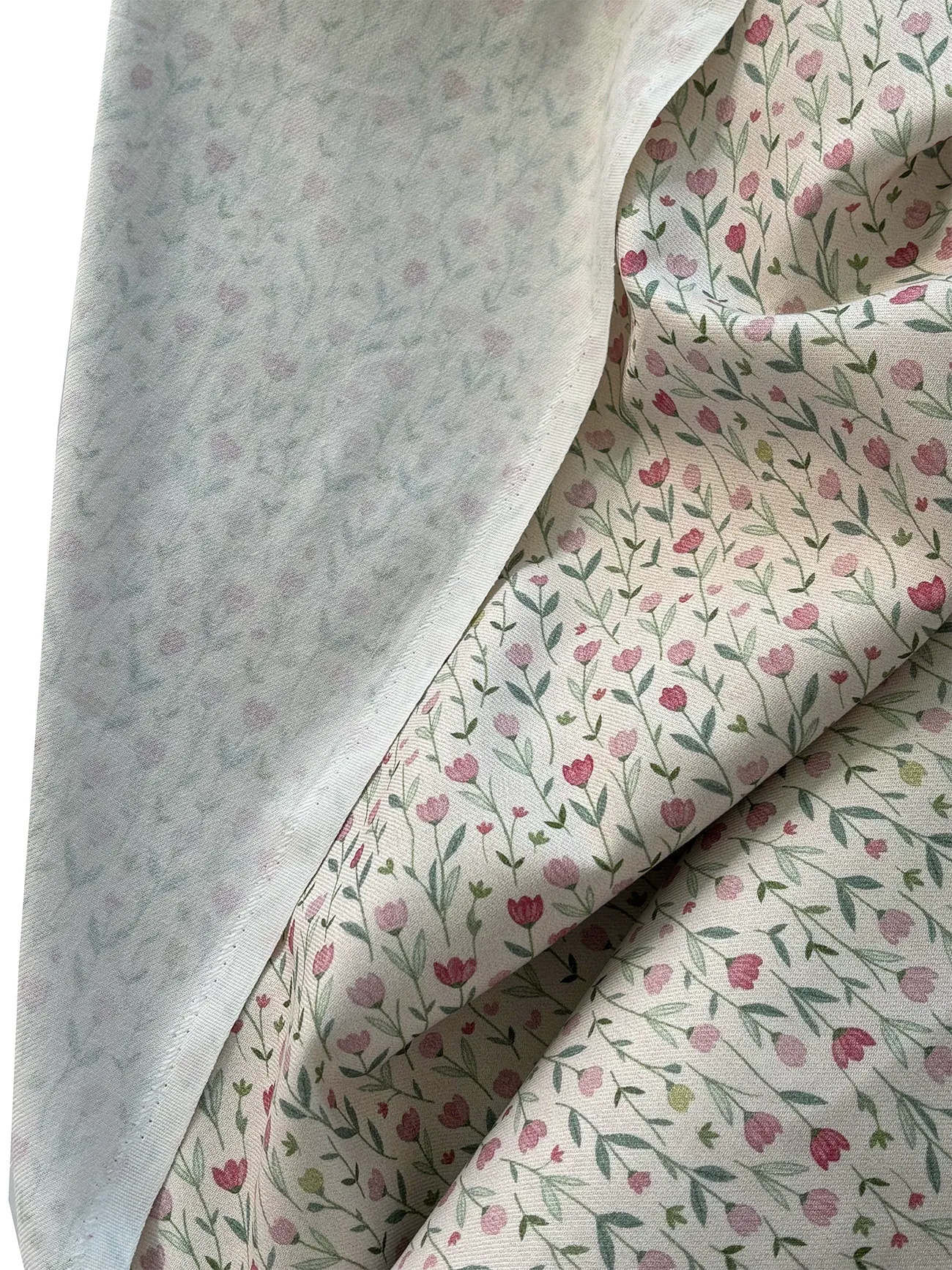 %100 Pamuk Flanel Pazen Kumaş Lale Desen 