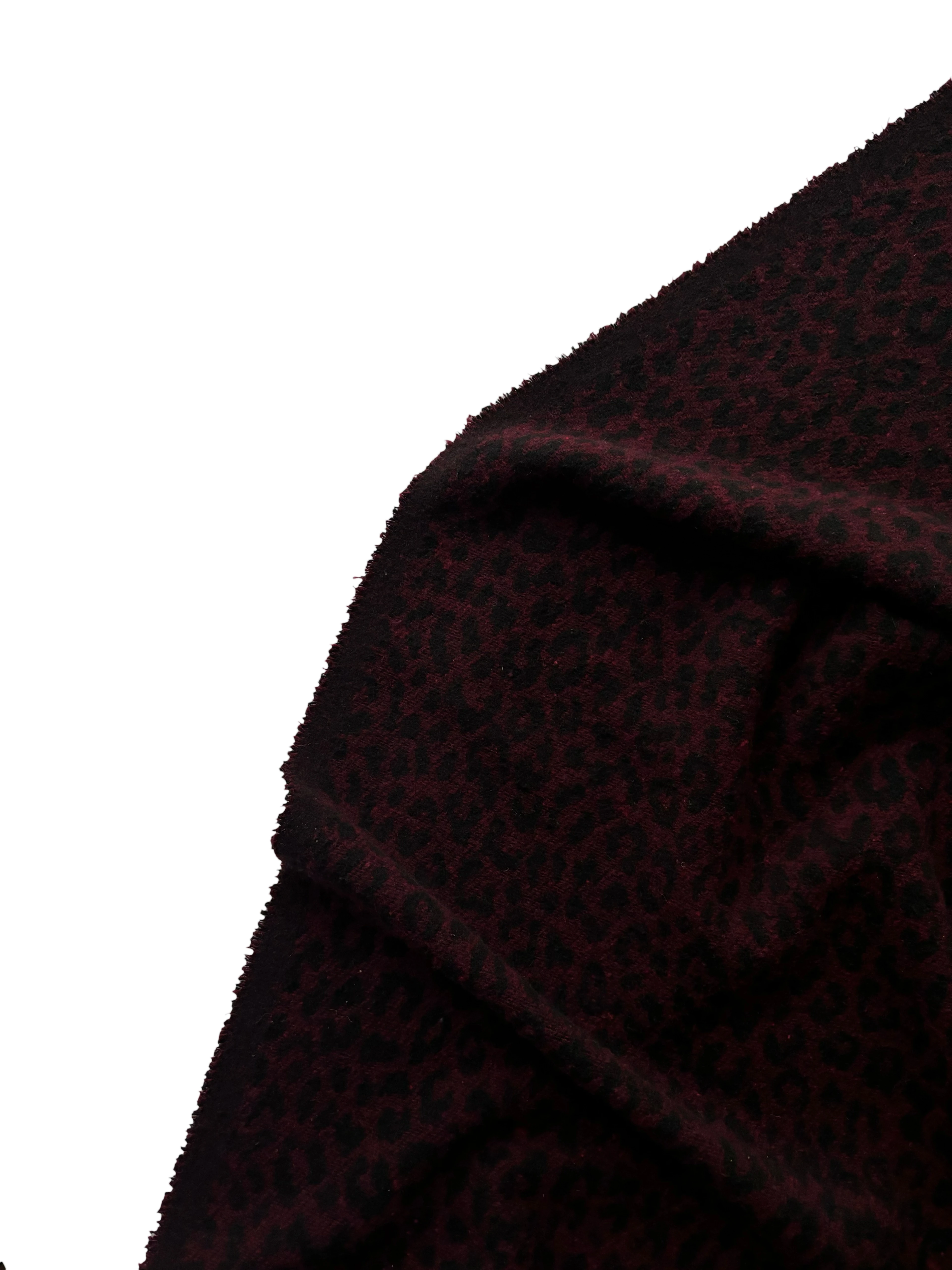 Kaşe Jakar Kumaş Küçük Leopar Desen Serisi 