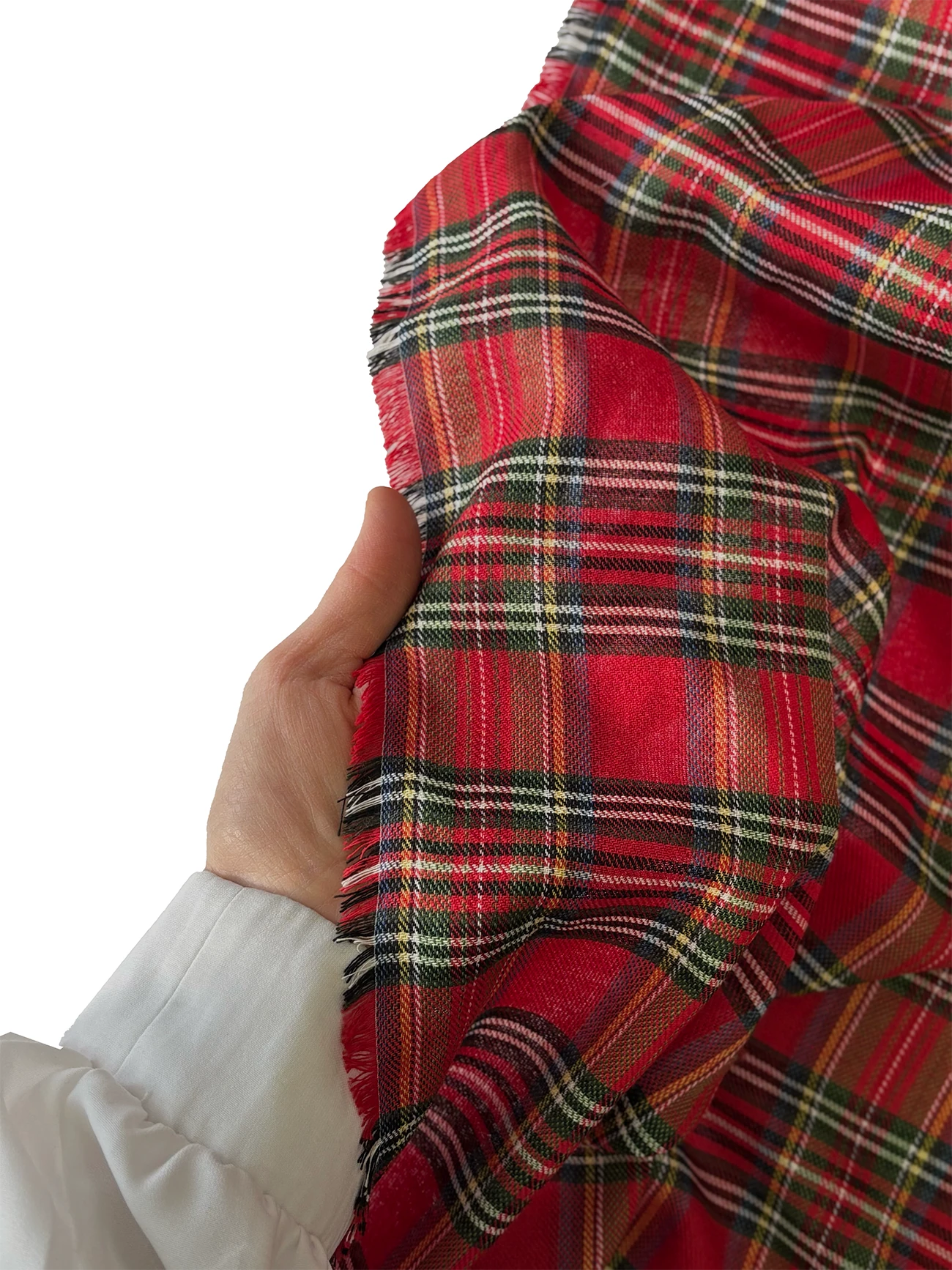 Kırmızı Ekose Kumaş 