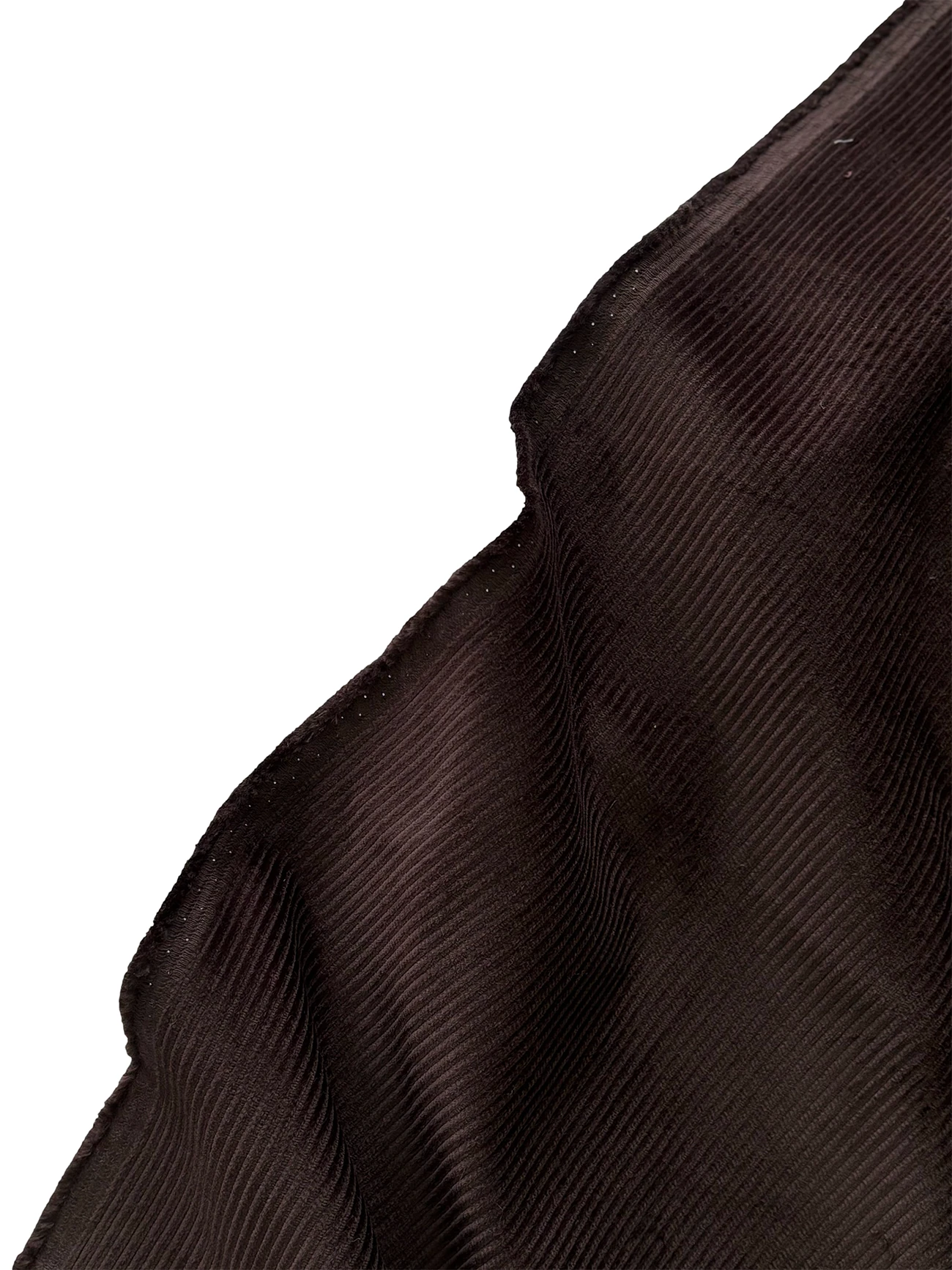 Pamuk - Likra Fitilli Kadife Kumaş Acı Kahve 