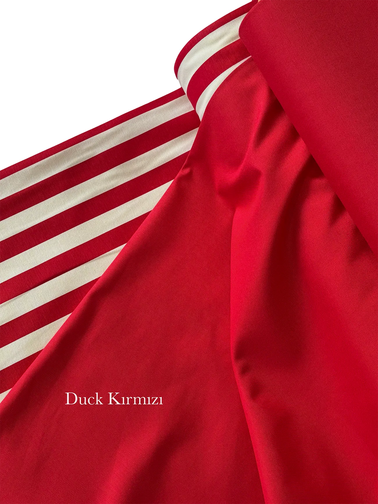Duck Kumaş Kırmızı Çizgili 