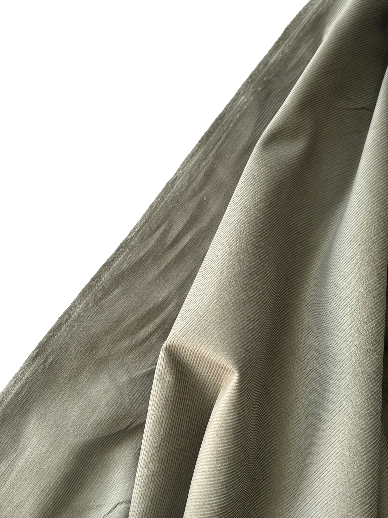 %100 Pamuk Fitilli Kadife Kumaş Çağla 