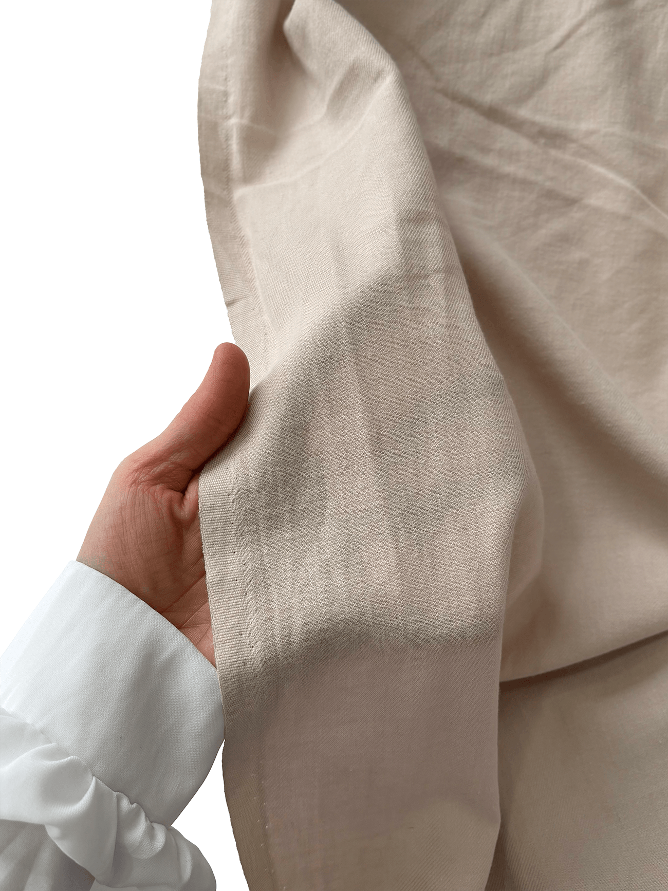 %100 Pamuk Flanel Pazen Kumaş  - Taş