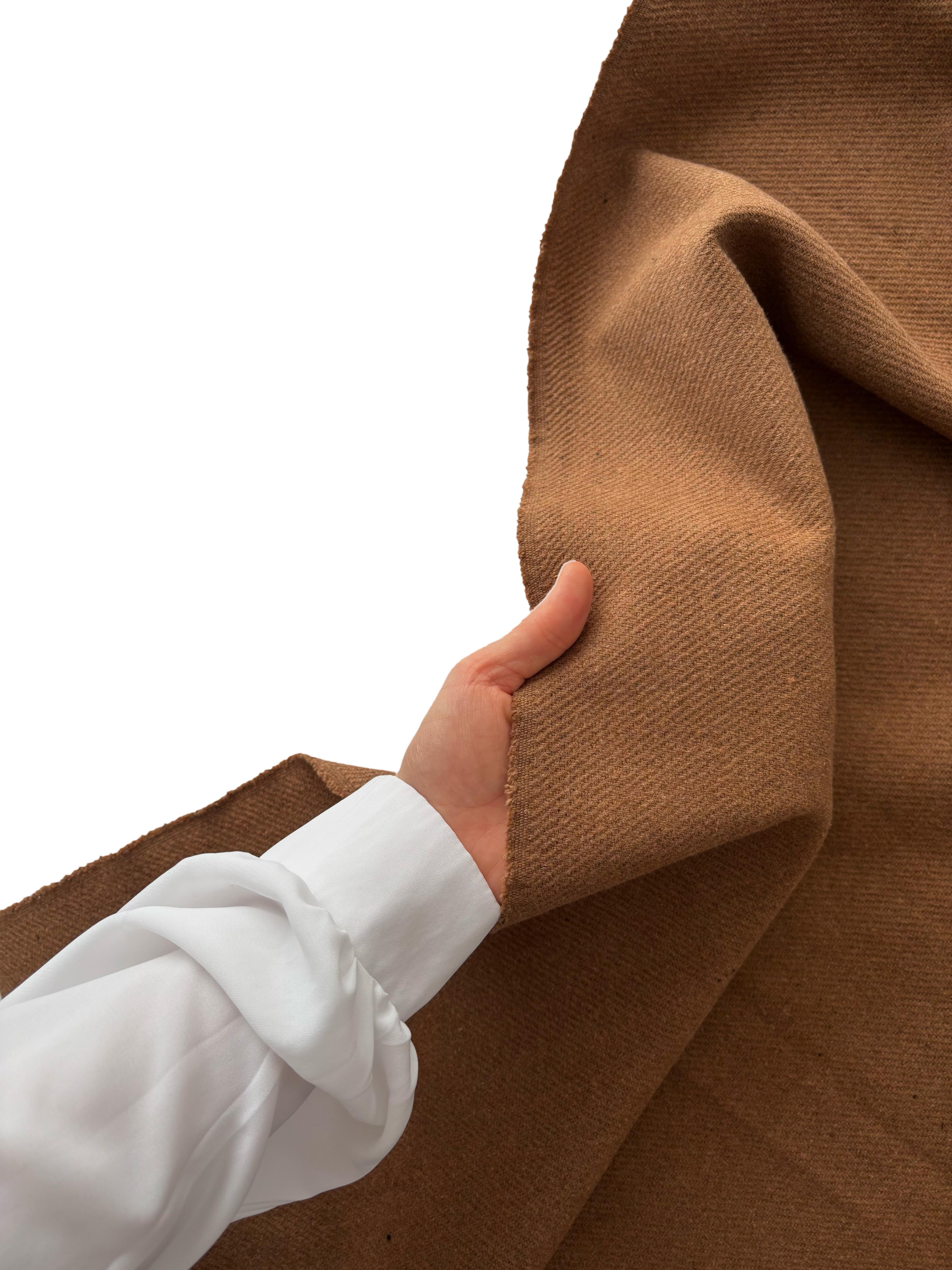 Gabardin Dokuma Kaşe Kumaş Camel 