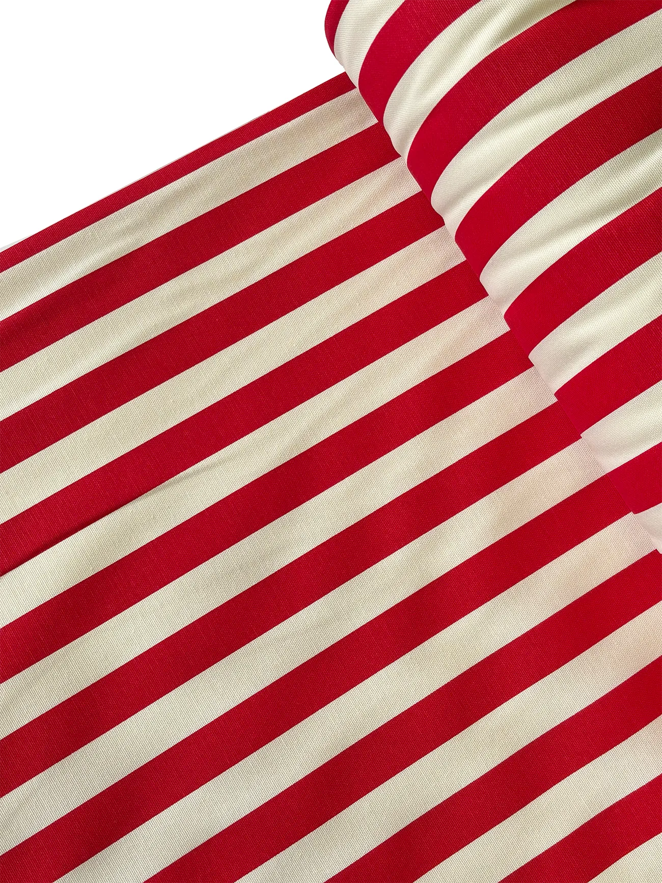 Duck Kumaş Kırmızı Çizgili 