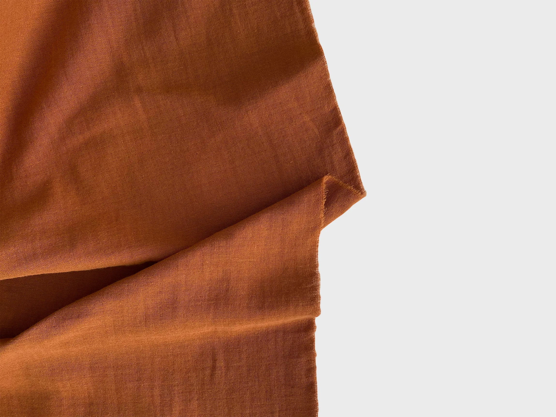 %100 Pamuk Müslin Kumaş Kiremit SON 80 cm