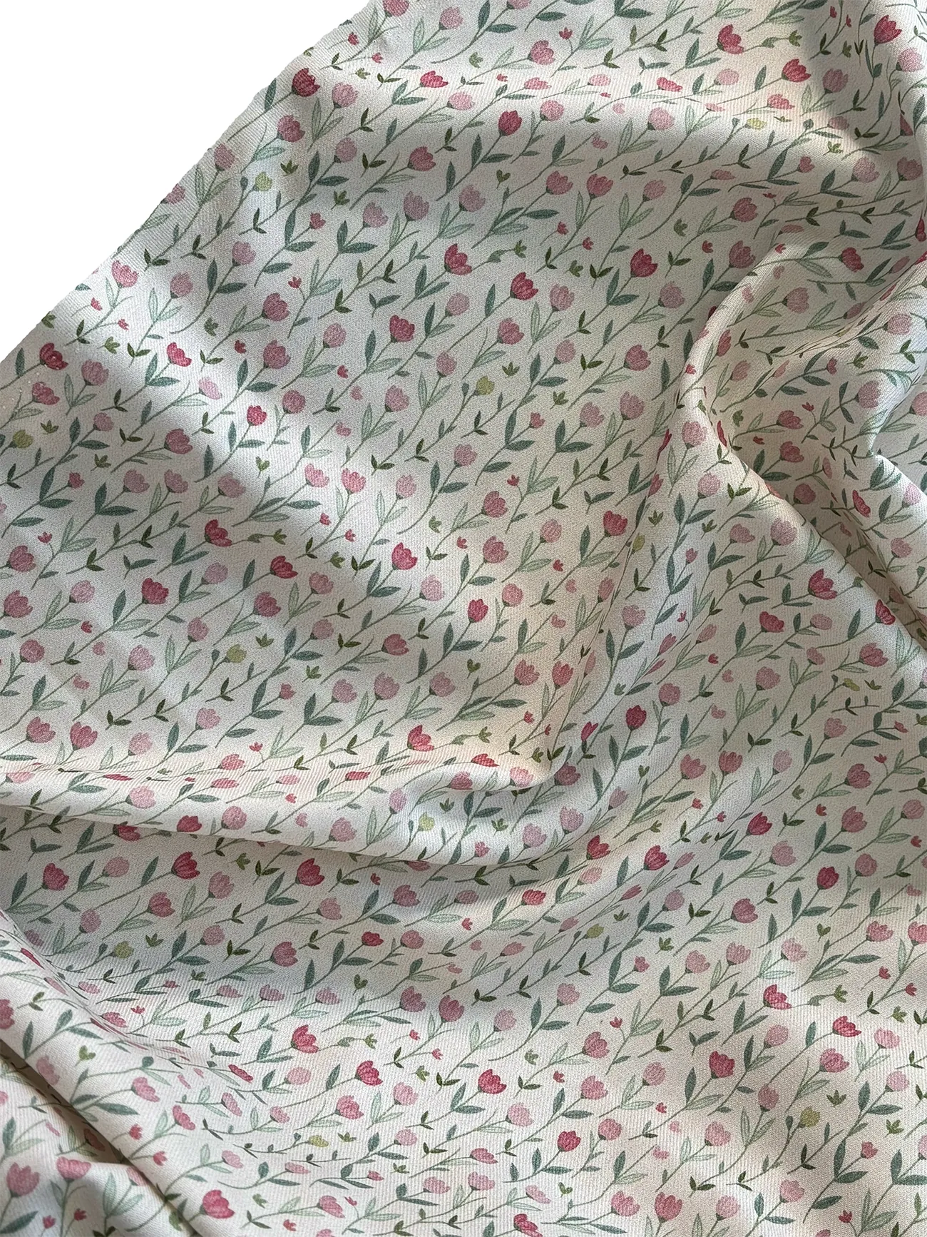 %100 Pamuk Flanel Pazen Kumaş Lale Desen 