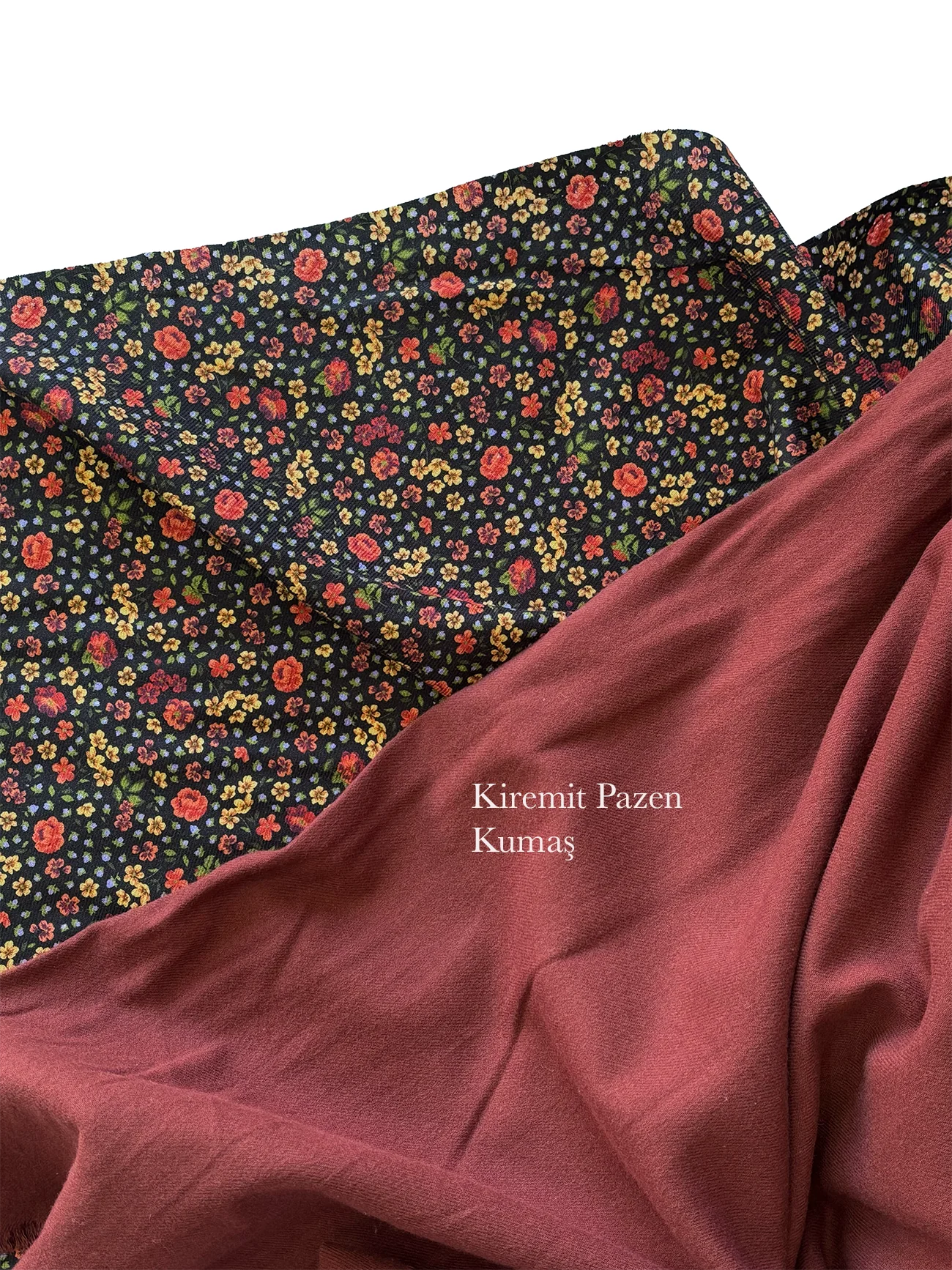 %100 Pamuk Flanel Pazen Kumaş Çıtır Çiçek Sarı